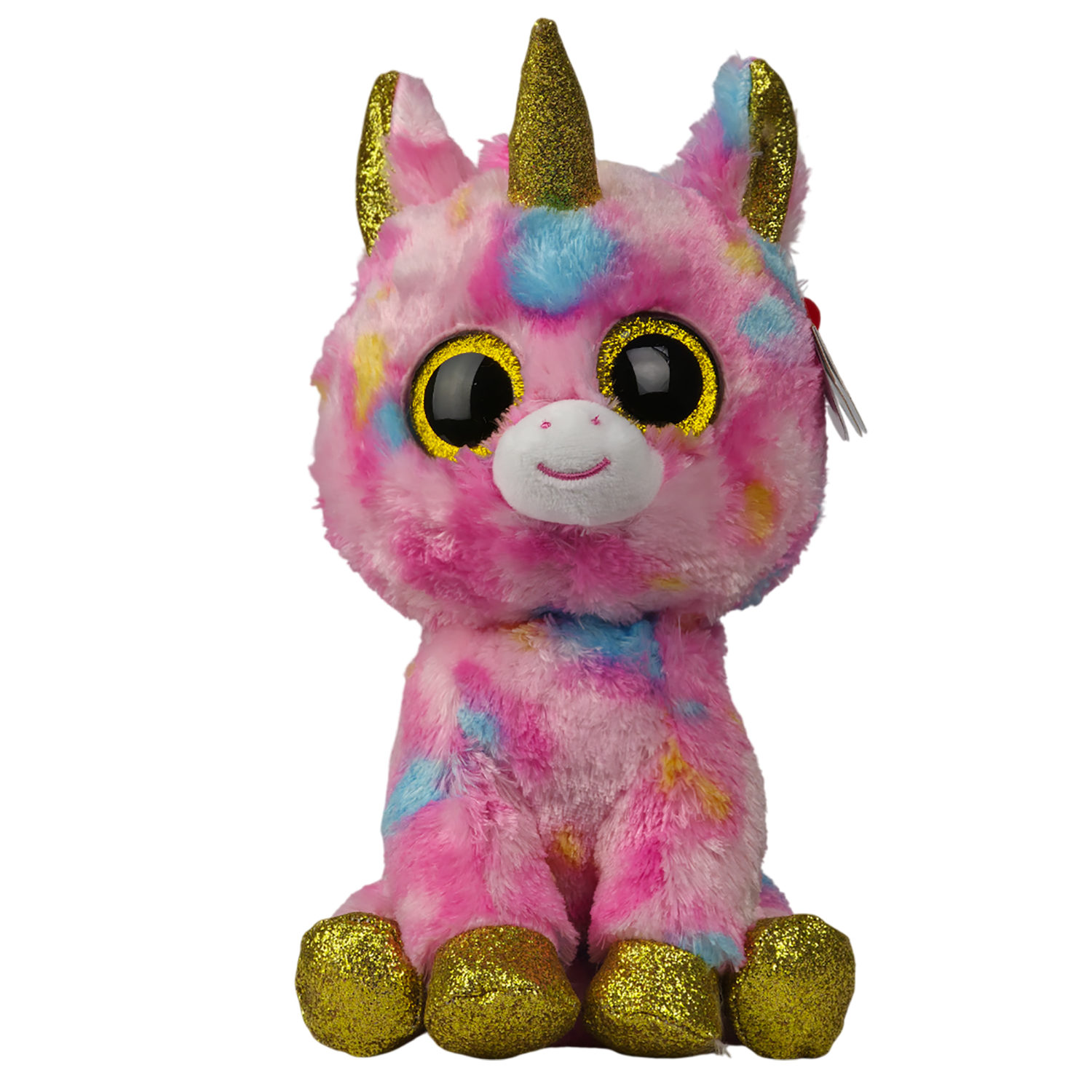 Мягкая игрушка TY Beanie Boo's разноцветный единорог Fantasia, 25 см