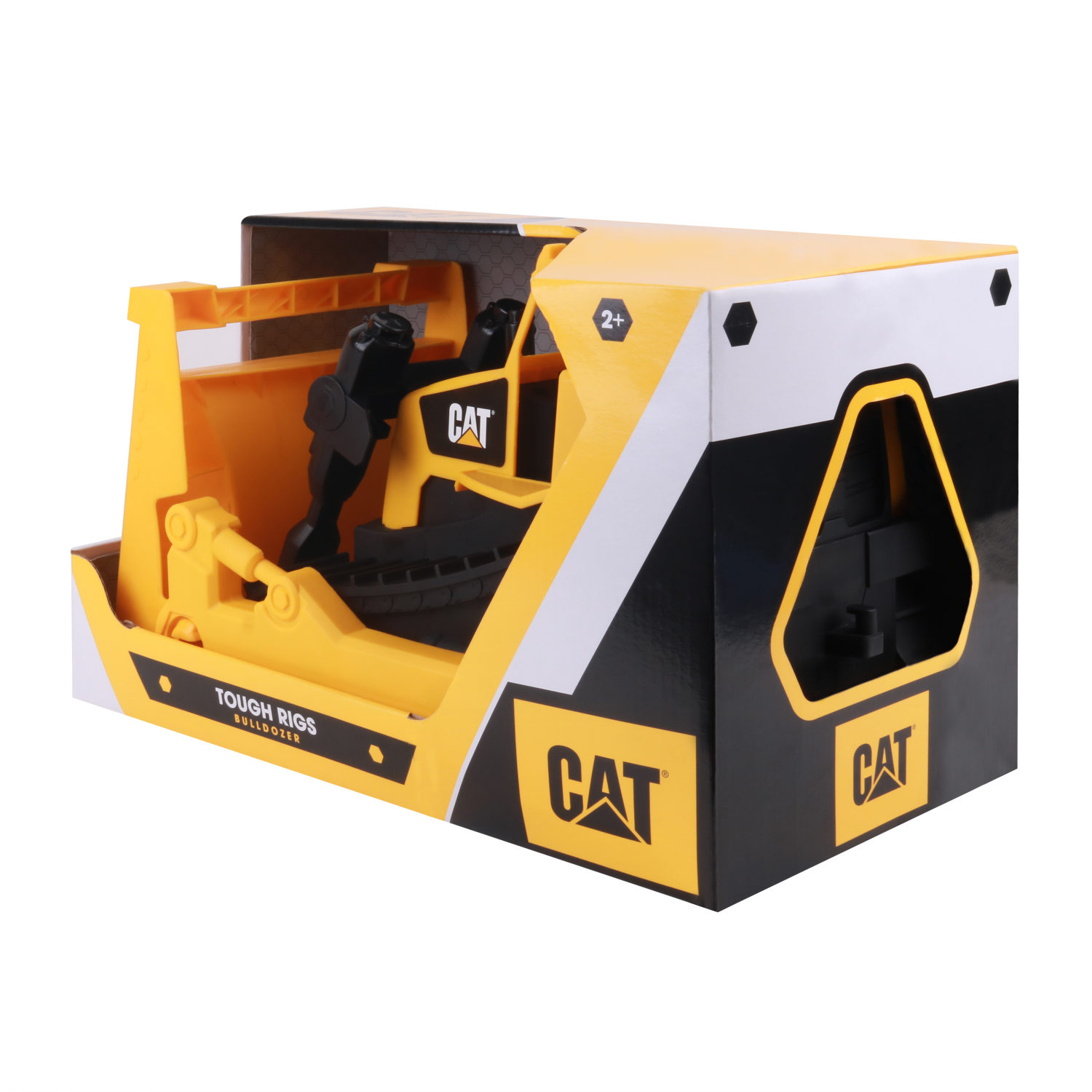 Бульдозер игрушка CAT большой для песочницы, трактор с ковшом, экскаватор