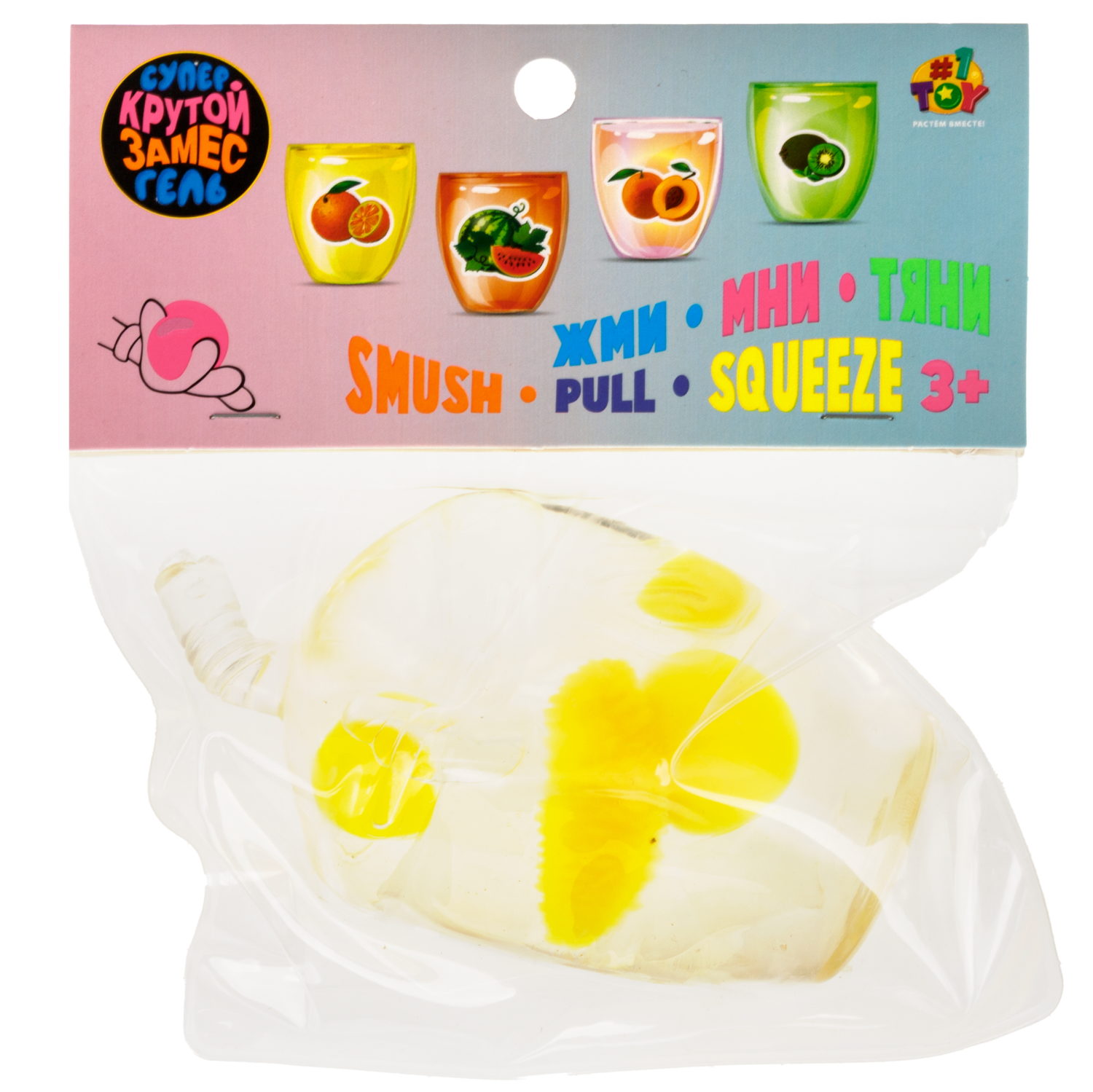Антистресс-игрушка 1TOY Крутой замес Супергель Напитки, в ассортименте, 10,5х6х6 см