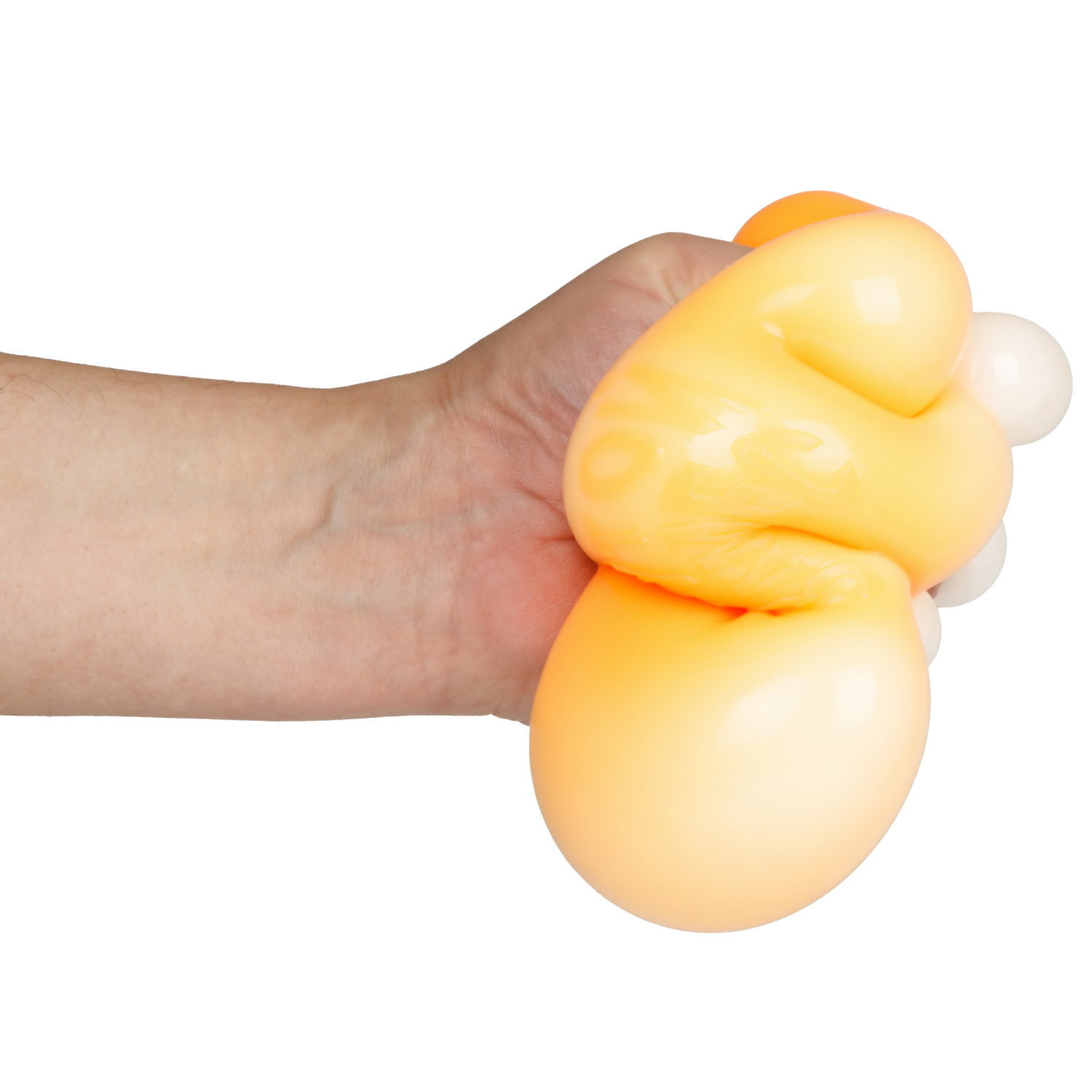 Игрушка-антистресс 1TOY Крутой замес Залиплющ, Плюшар, 10 см, оранжевый