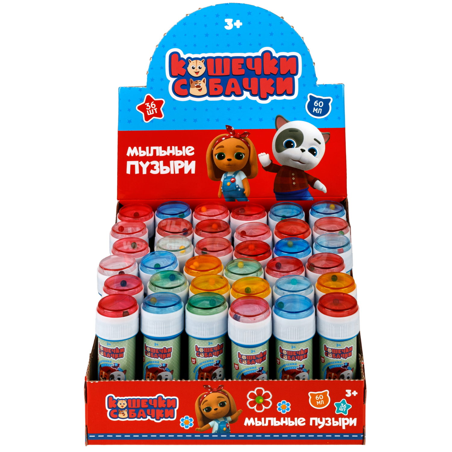 1TOY Кошечки-собачки, мыльные пузыри, 60 мл