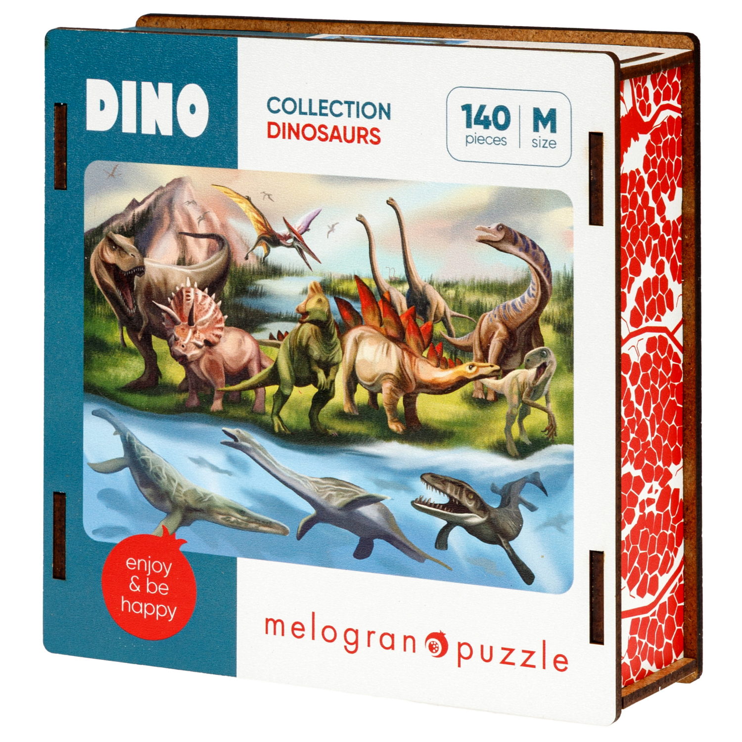 Пазлы Collection Dinosaurs Мир динозавров, 140 деталей