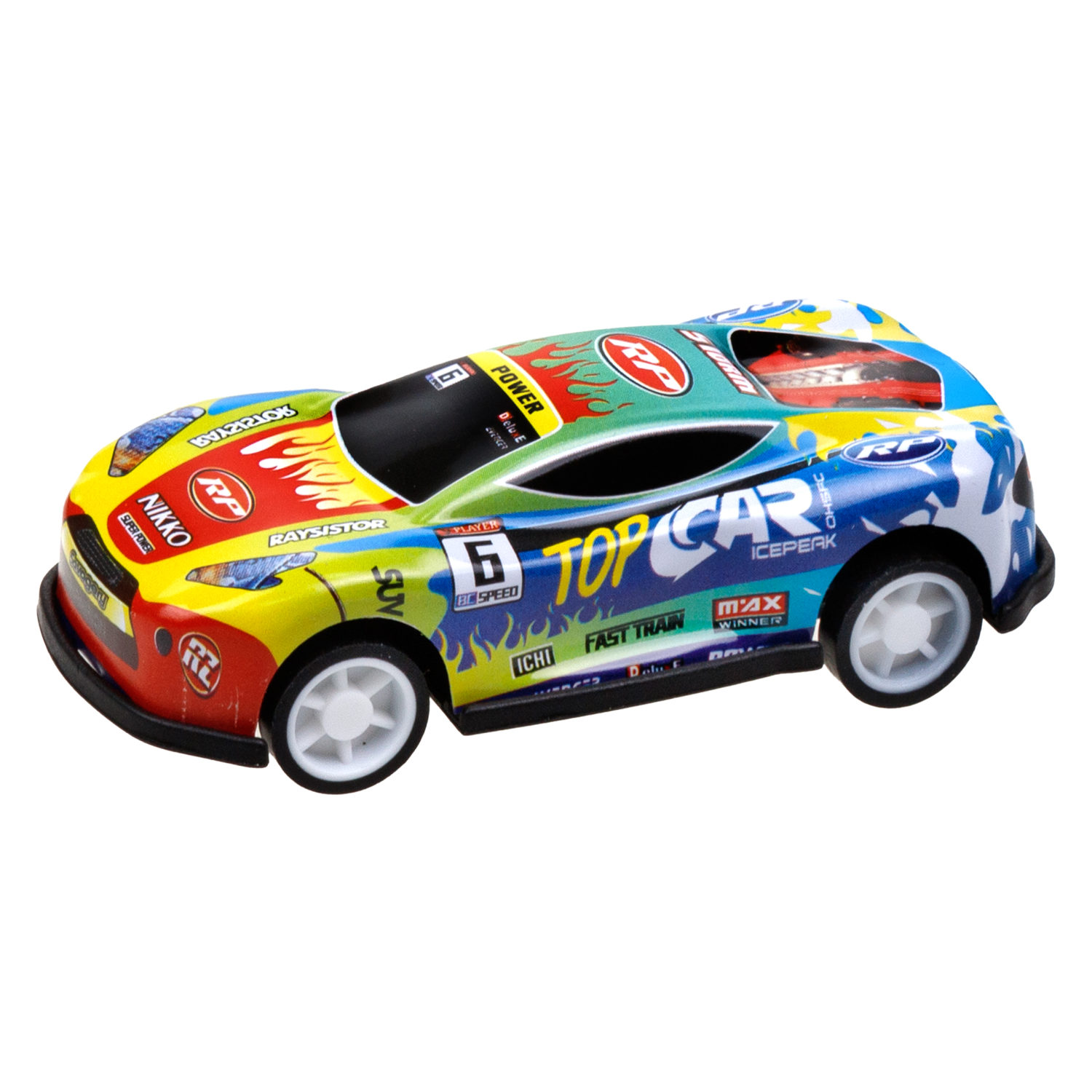 Набор металлических машинок с картой 1TOY Драйв, инерционные, гоночные, маленькие, 6,8 см, 60 шт.