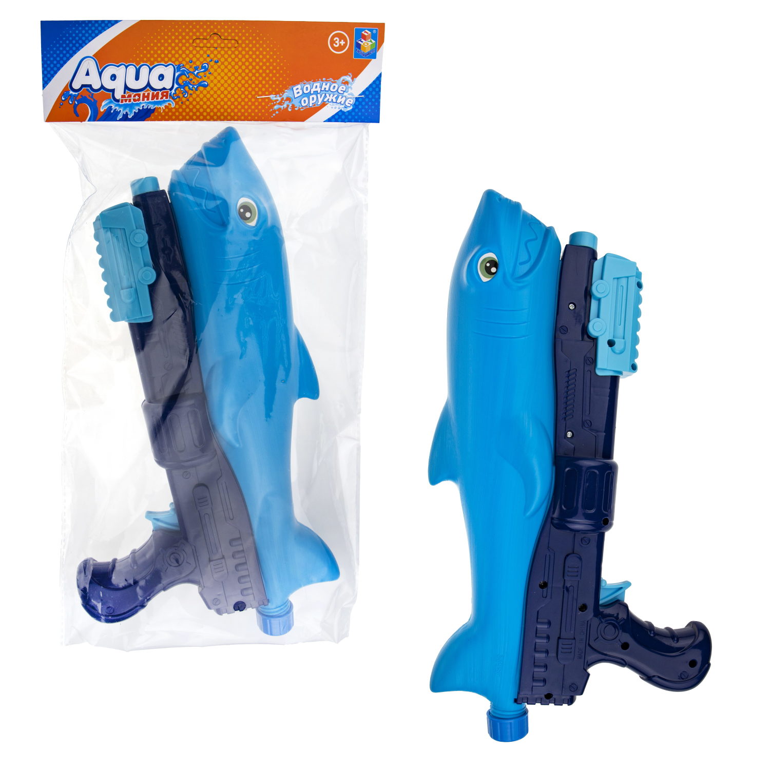 1TOY Аквамания водное оружие акула 33 см, 2 цвета в ассортименте