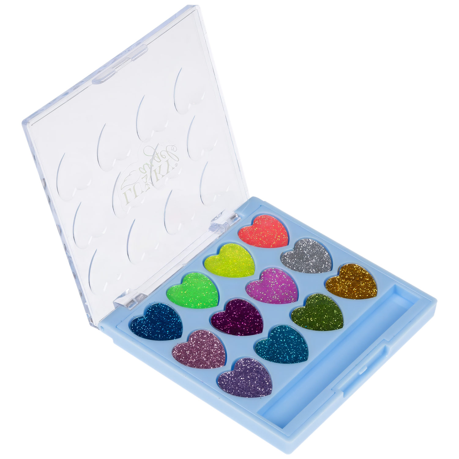 Крем-тени для век детские Lukky Angel, «Сердечки», 12 цветов, 9 г