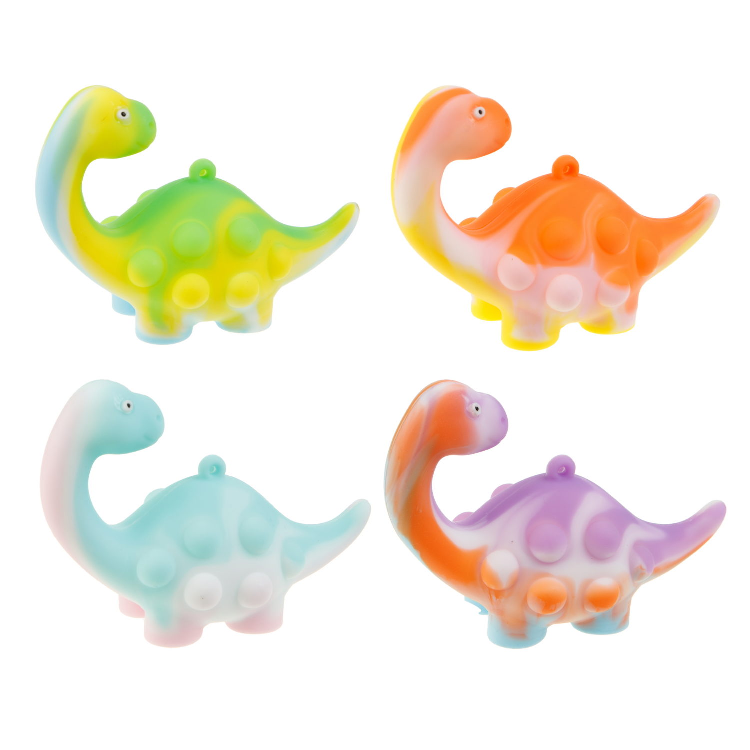1TOY жмяка Hit Pop It "Динозавр", 9,5х6,3х8,4 см, 4 вида в ассортименте