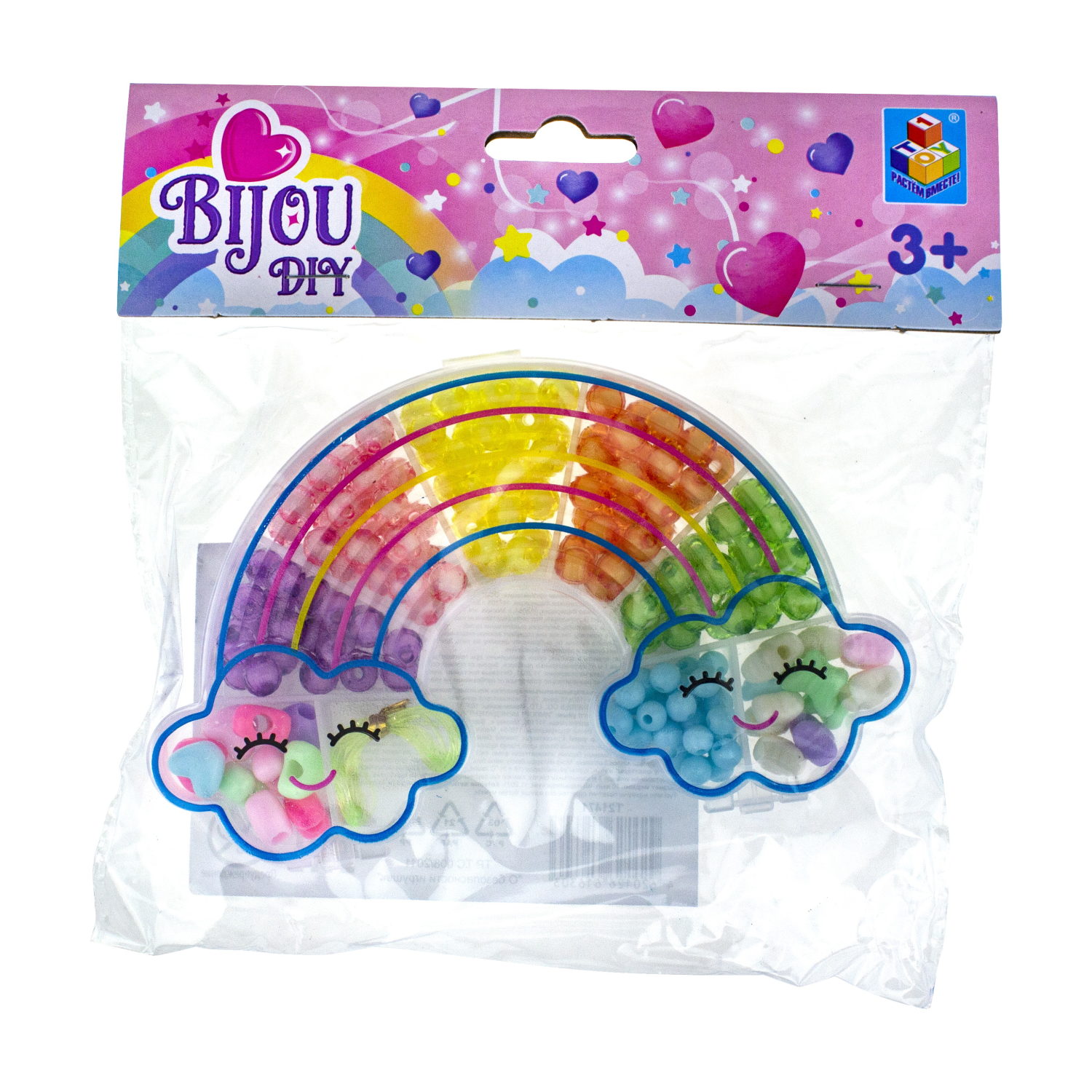 1TOY набор бусин "Bijou DIY" Радуга, 160 бусин