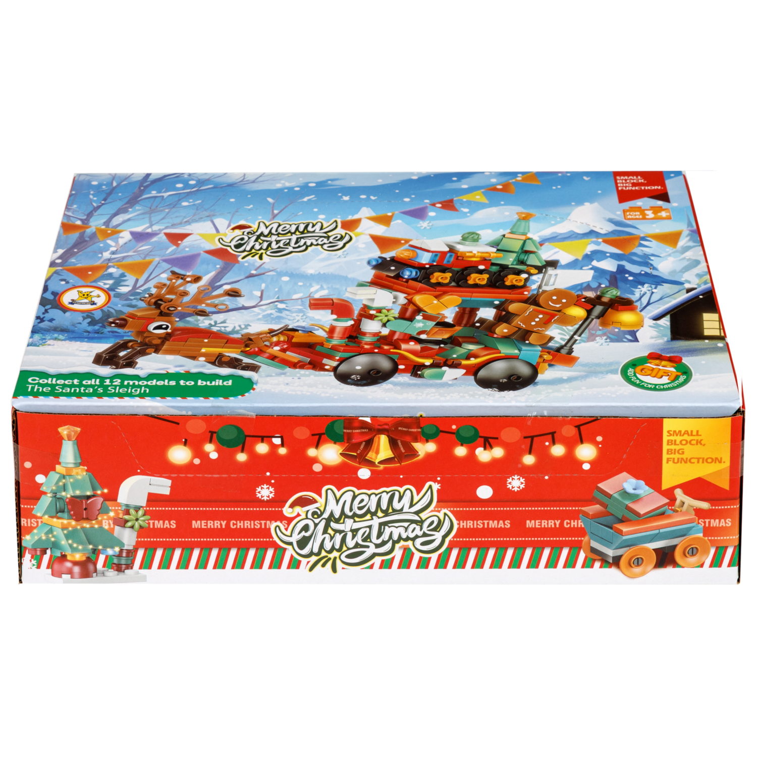 Конструктор 1TOY Blockformers "Рождество" 12 видов,  от 22 до 46 деталей