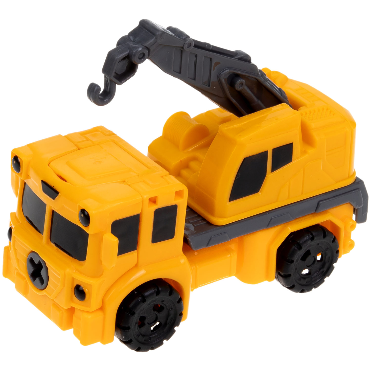 Робот - трансформер, тракботы 1TOY Автокран, машинка, игрушка для мальчиков и девочек, детей