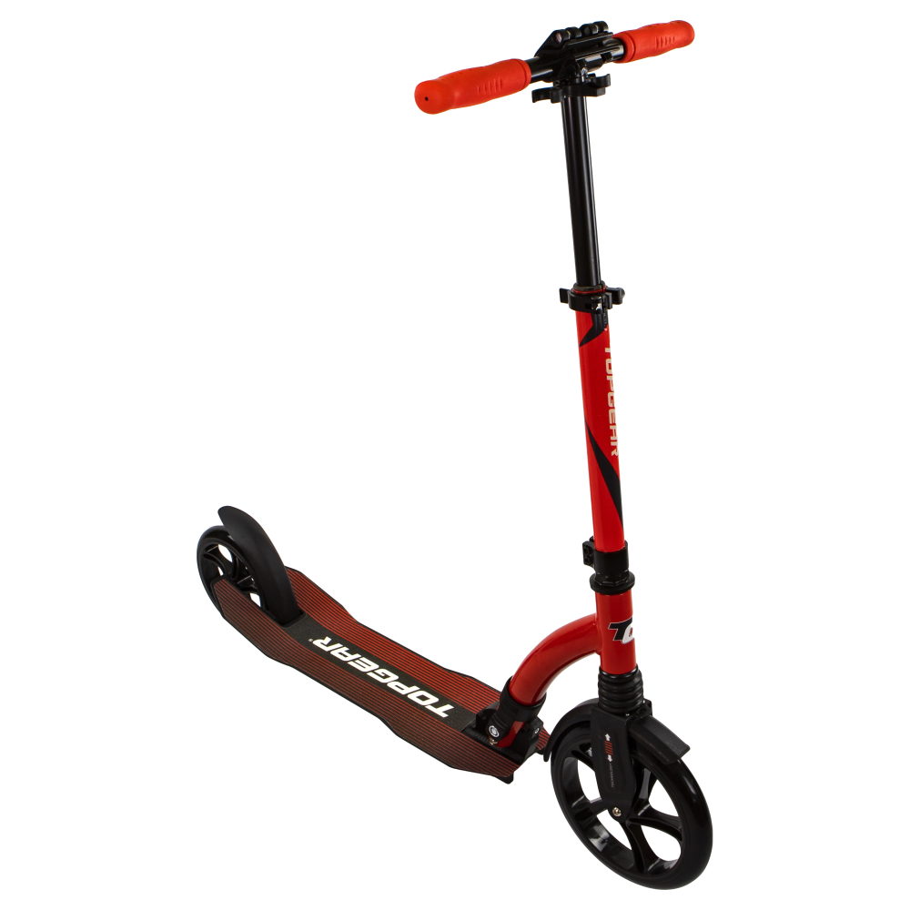 Самокат двухколесный детский, подростковый TOPGEAR с передним амортизатором, складными ручками и защитой руля