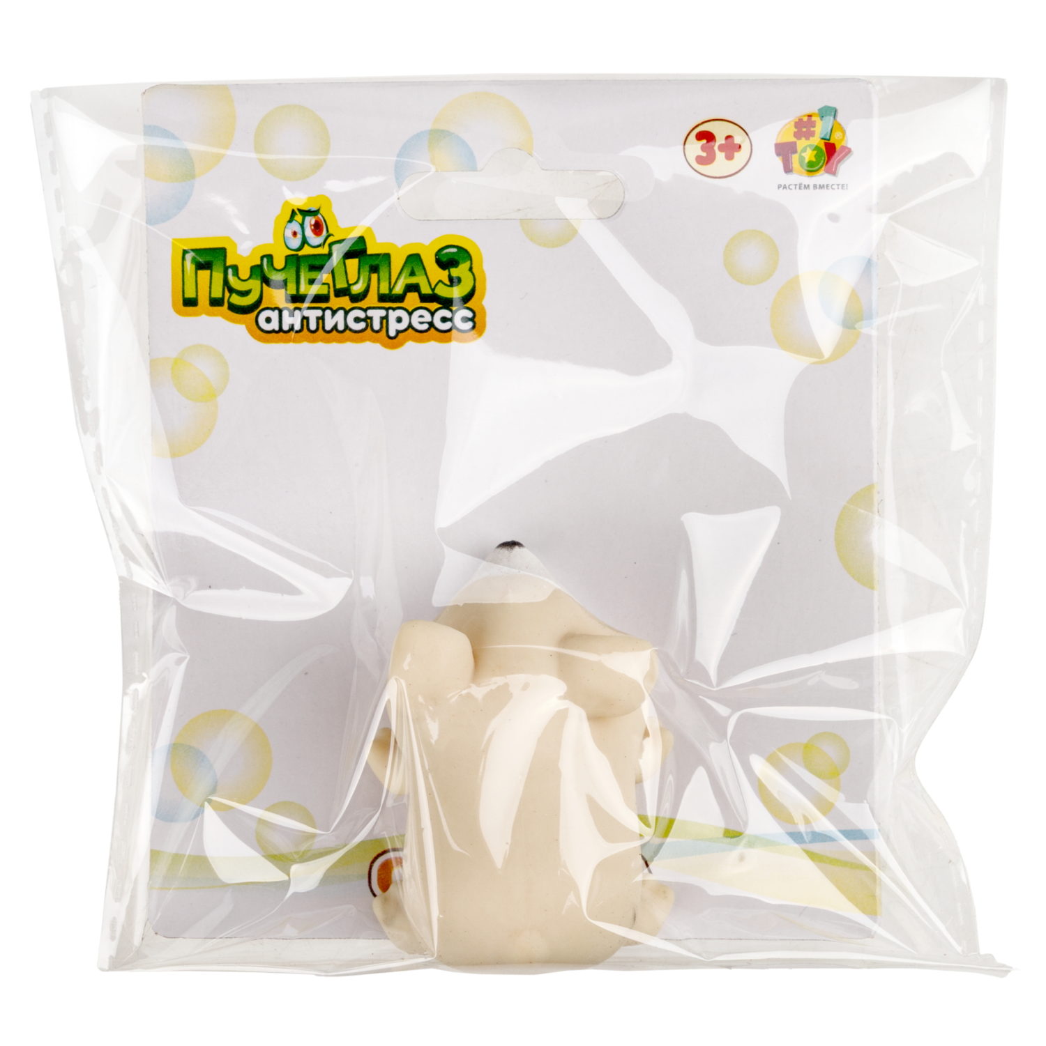Пучеглаз-антистресс 1TOY Собака, 4х6х3,5 см