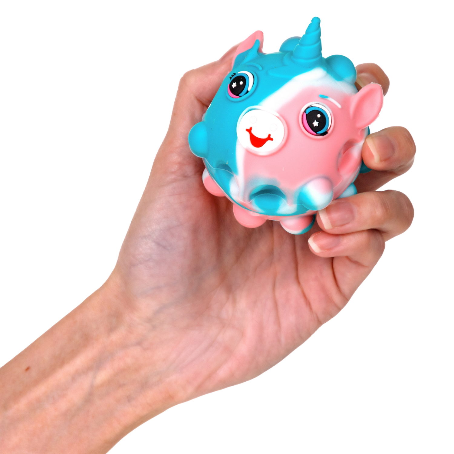 1TOY Жмяка Hit Pop It "Единорог" 7 см, 4 вида в ассортименте