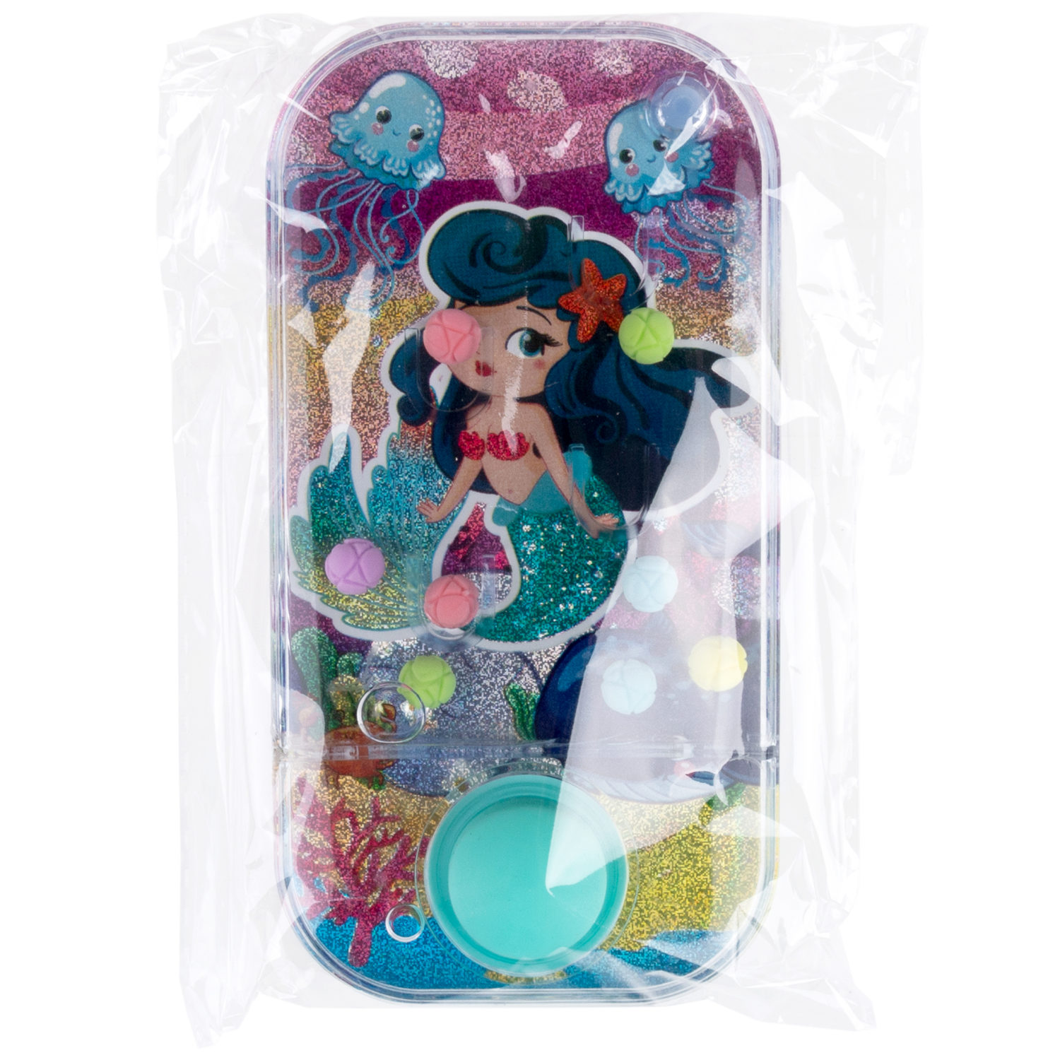 1TOY Игра с водой забрось мячики русалочки, 3 вида в асс. 11,5*6*2см, 24 шт в дисплей боксе