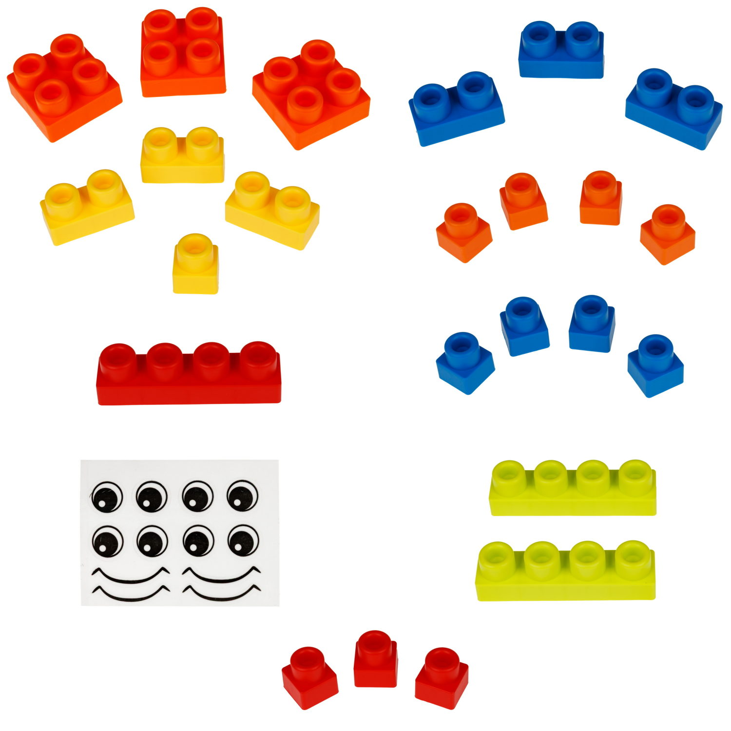 Мягкий конструктор 1TOY 22 деталей, в банке