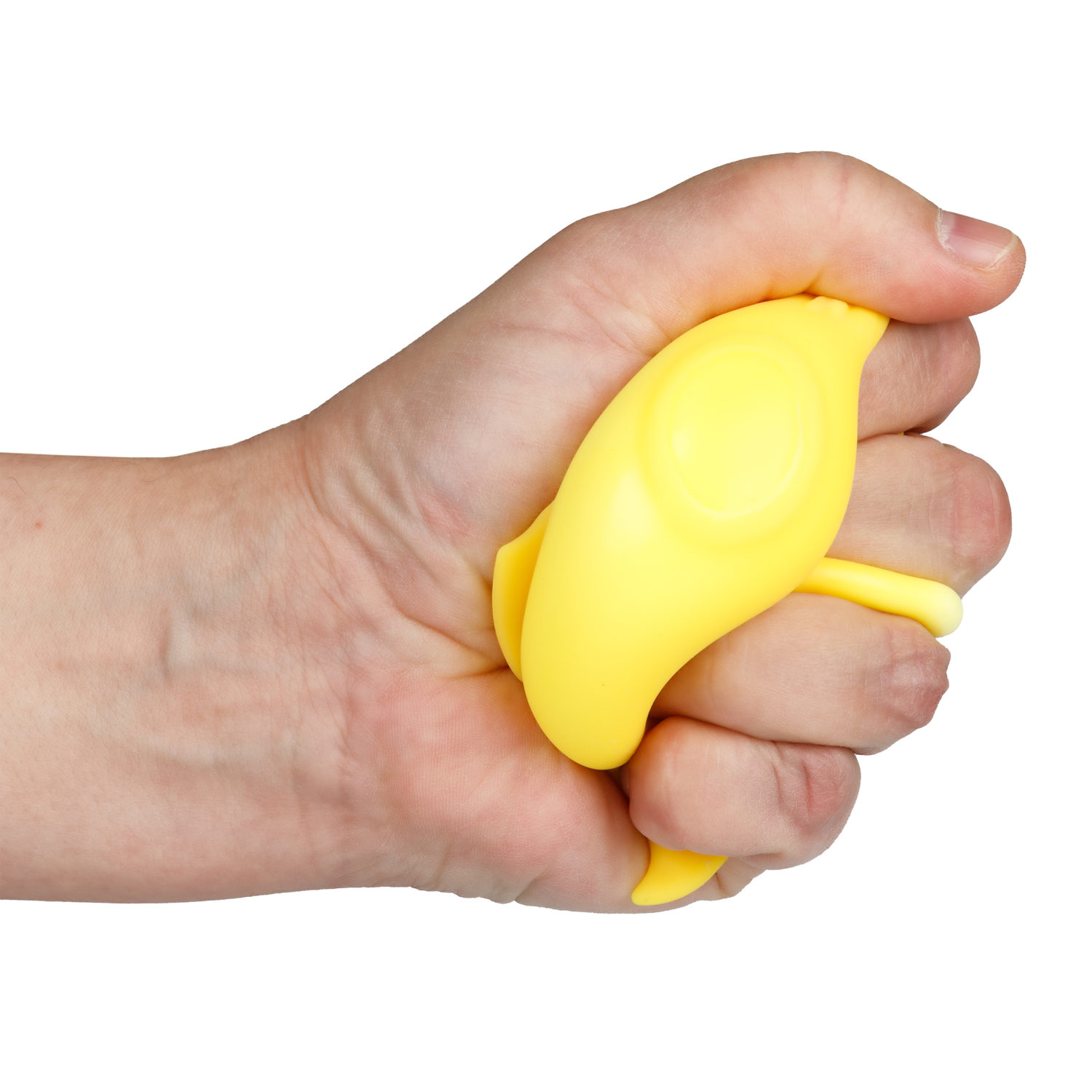 Антистресс-игрушка для рук 1TOY Крутой замес Ракета, жмякалка, мялка, 11 см, жёлтая