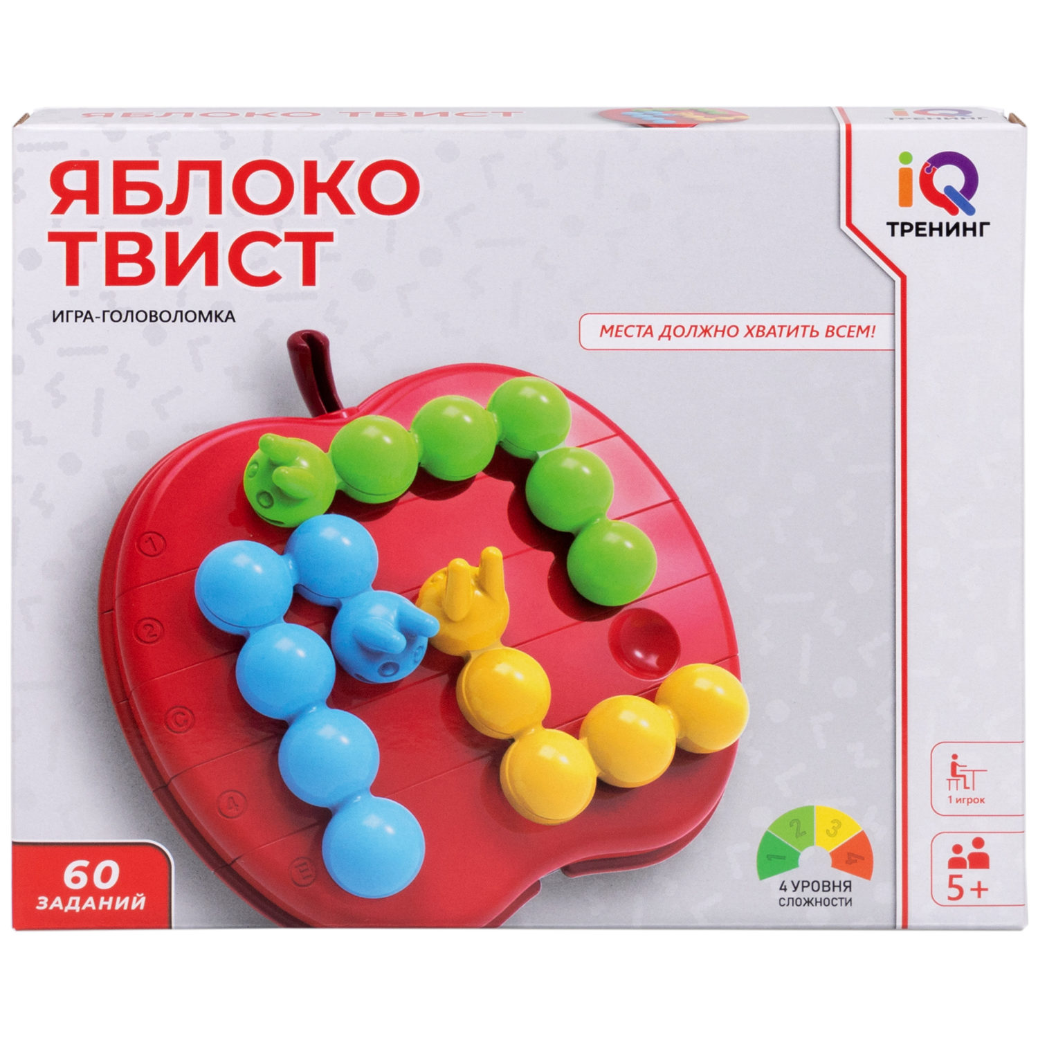 Настольная логическая игра 1TOY IQ ТРЕНИНГ «Яблоко Твист»