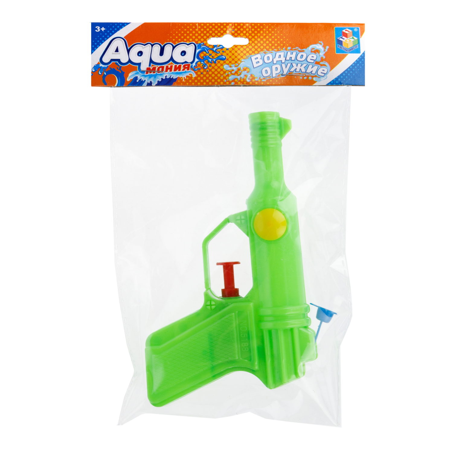 1TOY Аквамания водное оружие пистолет, 14*3*8 см, 3 цвета в ассортименте