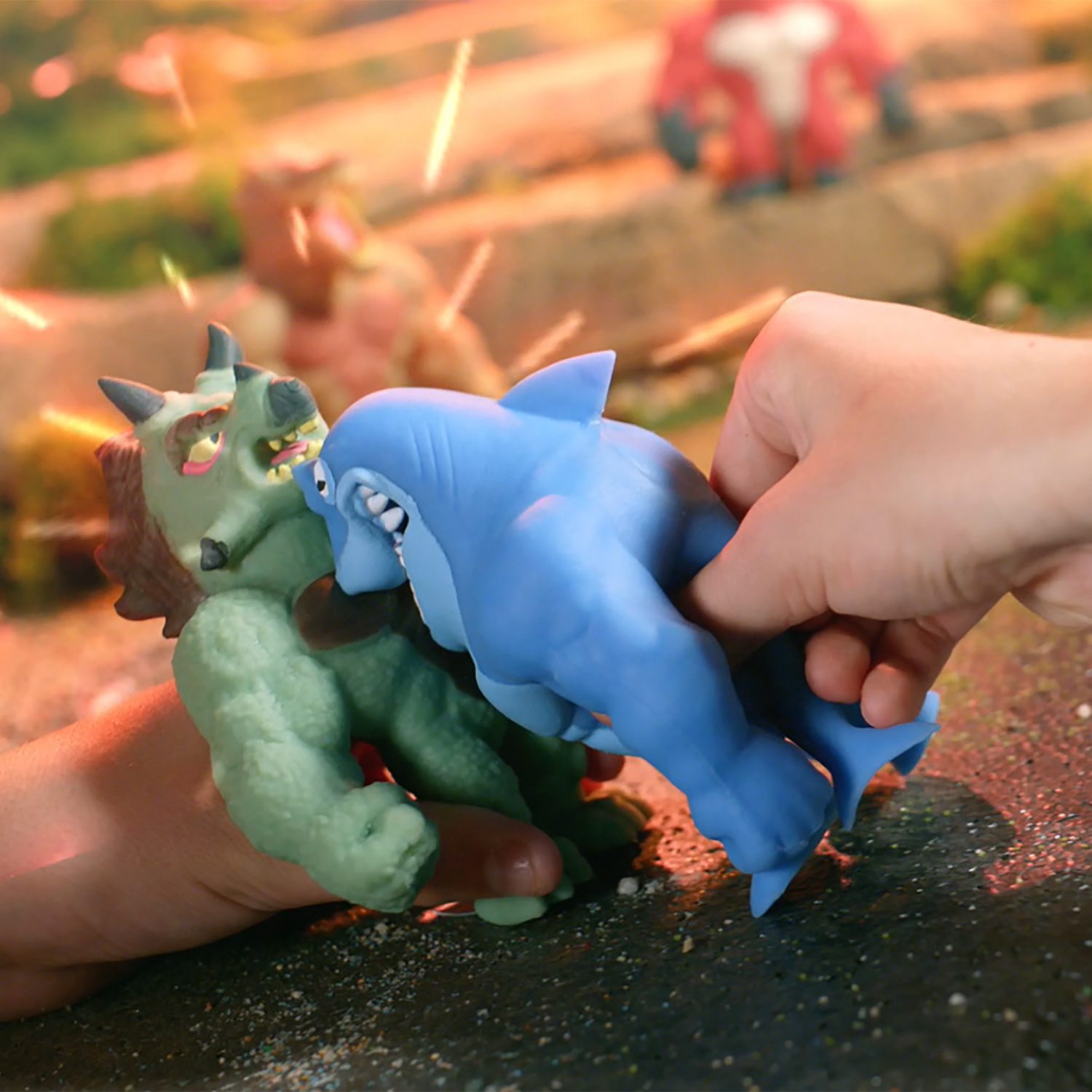 Тянущиеся фигурки 1TOY Monster Flex Dino, Шарко, монстр тянучка, 14 см