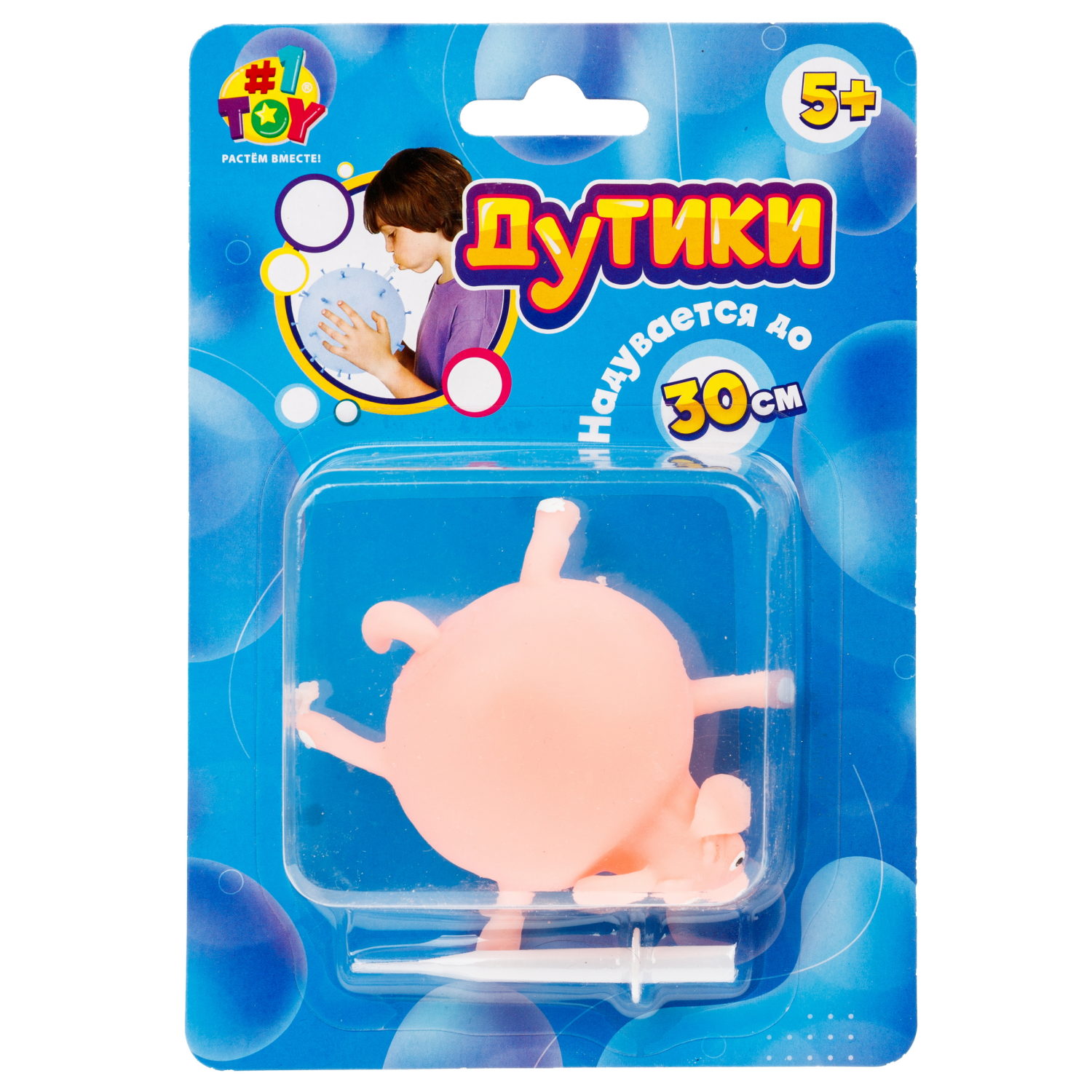 Игрушка ДУТИКИ 1TOY Животные, максимальный размер 30 см, собака