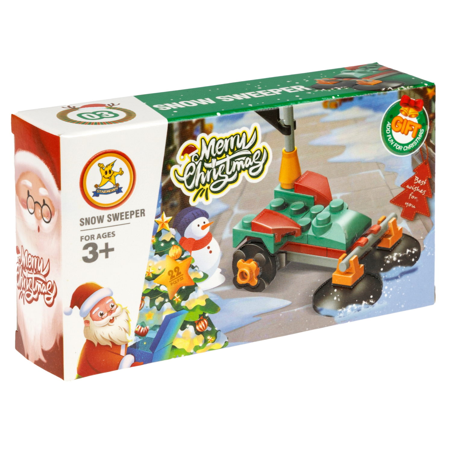 Конструктор 1TOY Blockformers "Рождество" 12 видов,  от 22 до 46 деталей