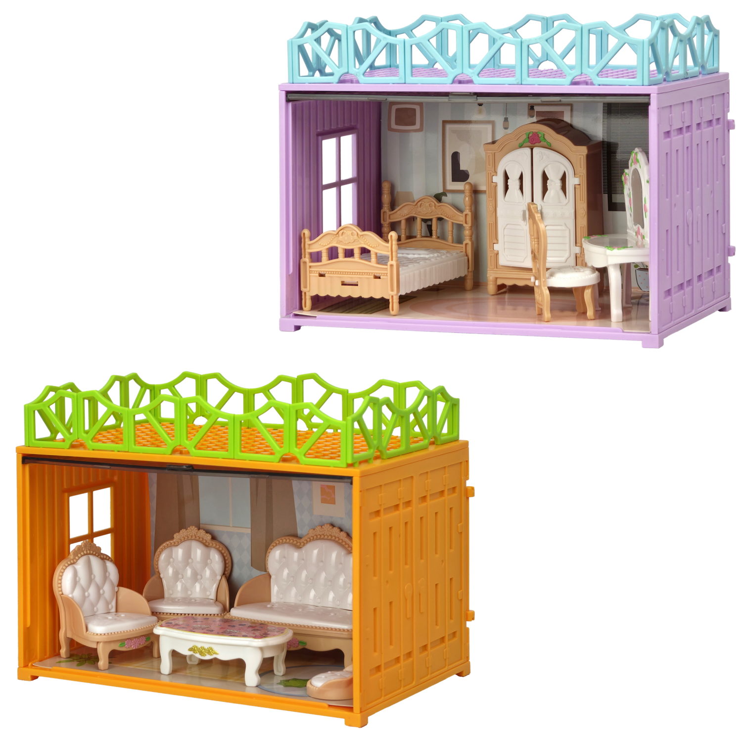 Игровой набор 1TOY Мой маленький мир Гостиная и спальня