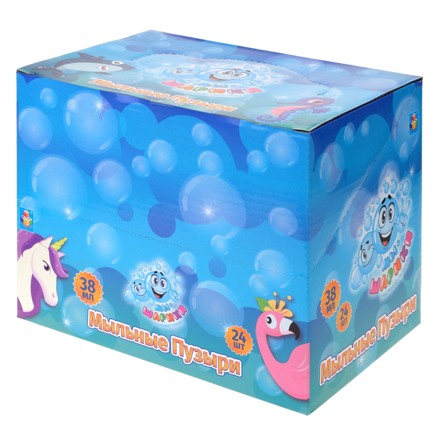 Мыльные пузыри 1TOY Мы-шарики! Единорог, 38 мл, в ассортименте