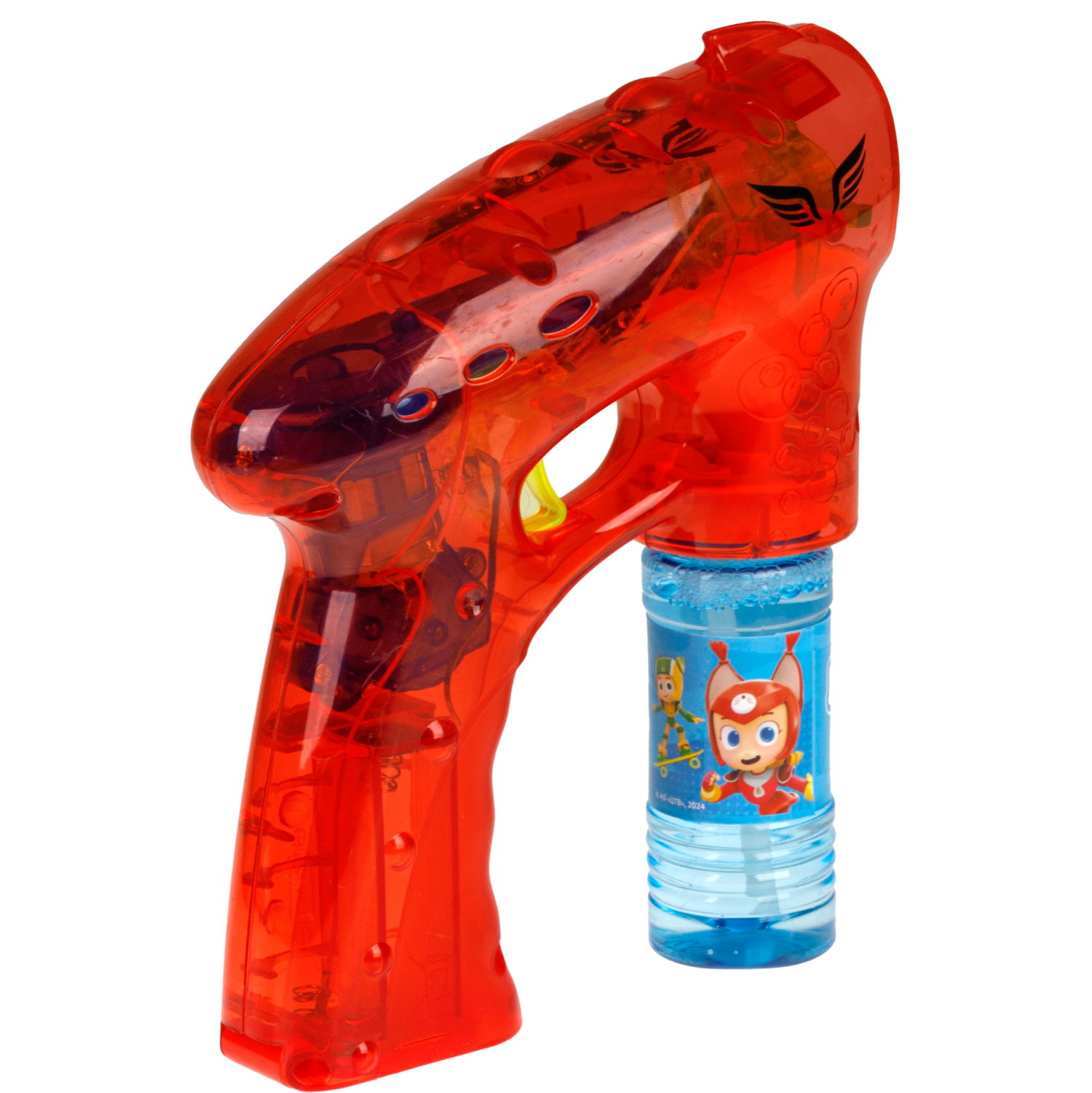 Пистолет для пускания мыльных пузырей "Геройчики", со световыми эффектами, 60 мл