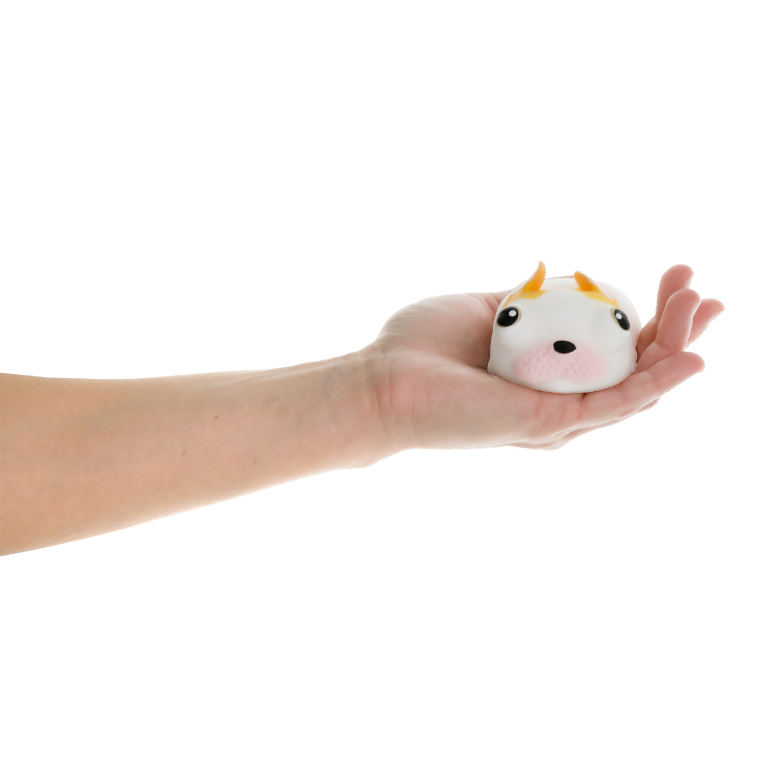 1TOY Жмяка, "Собаки" 8х6 см, белая с жёлтыми пятнами