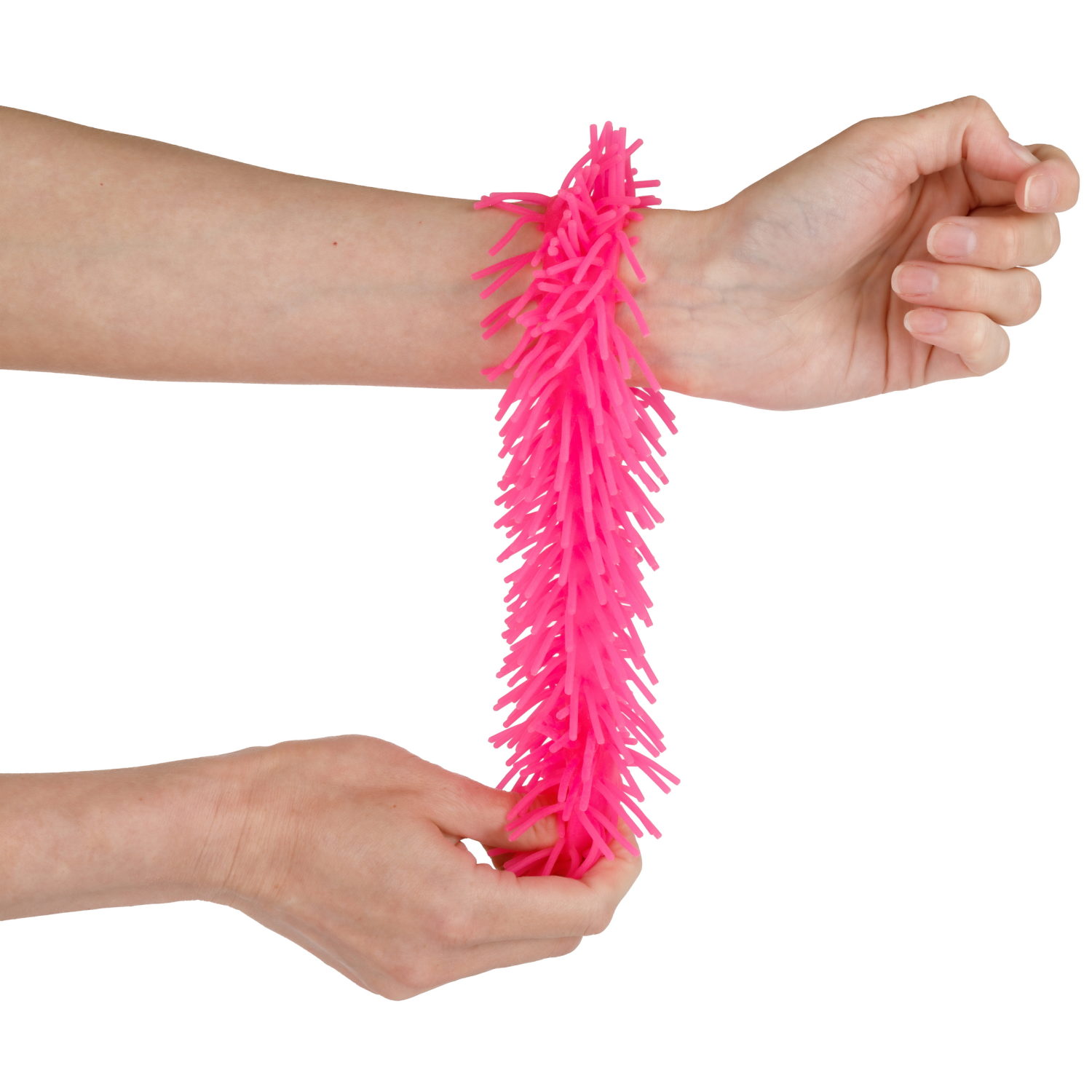 1TOY эластичный браслет-антистресс ЛАПША, однотонный, 6 видов в асс.