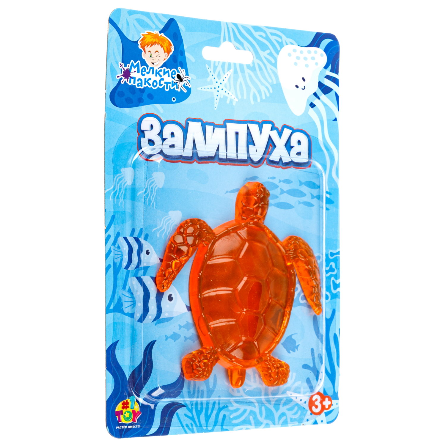 Игрушка-антистресс 1TOY Крутой замес Залипуха Черепаха