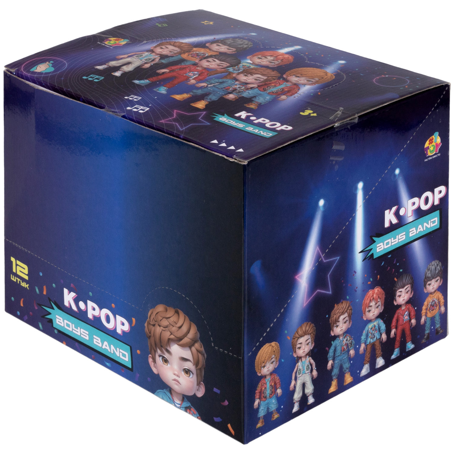 Кукла 1TOY K-POP Boys band с музыкальными инструментами, 6 видов в ассортименте