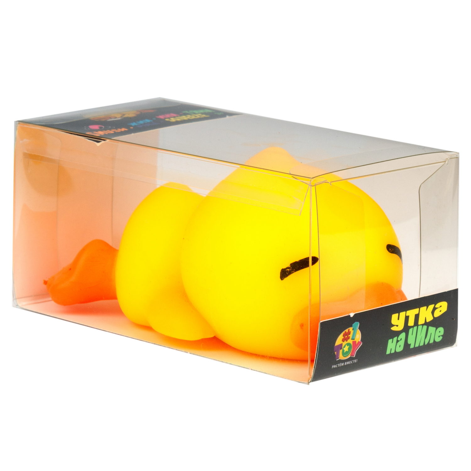 Антистресс-игрушка 1TOY Крутой замес утка на расслабоне, 13х6,5х7,5 см