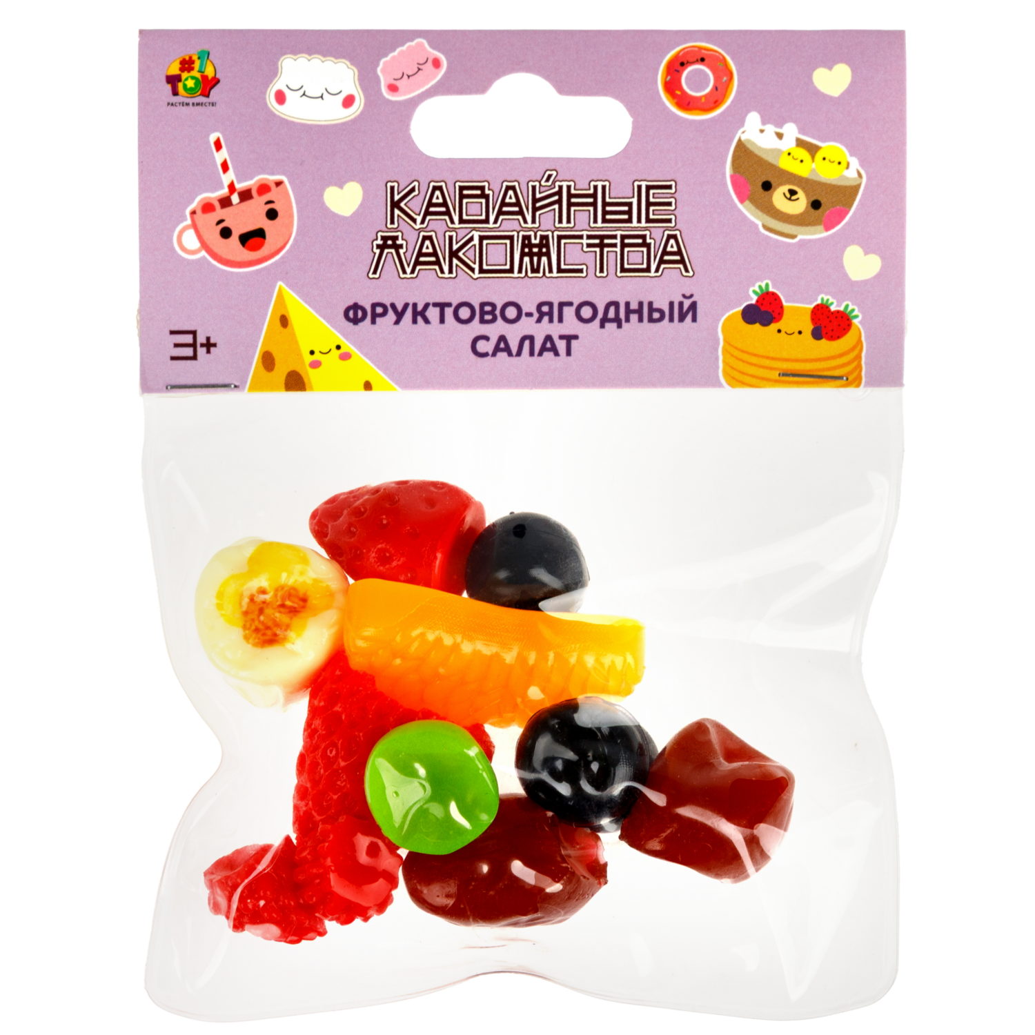 Таба сквиш 1TOY Крутой замес Фруктово-ягодный салат