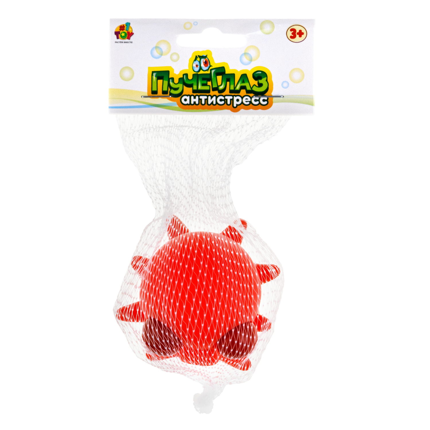 1toy Пучеглаз-антистресс "Водная фауна" 5,7х9x5 см, 4 вида в ассортименте