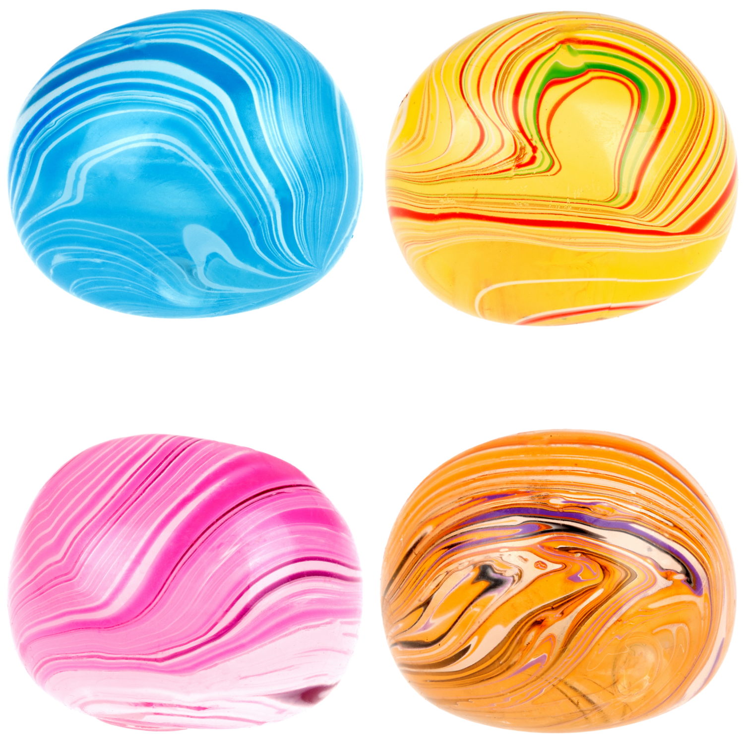 Игрушка-антистресс 1TOY Крутой замес Супергель Шар марблс, 6 см, в ассортименте