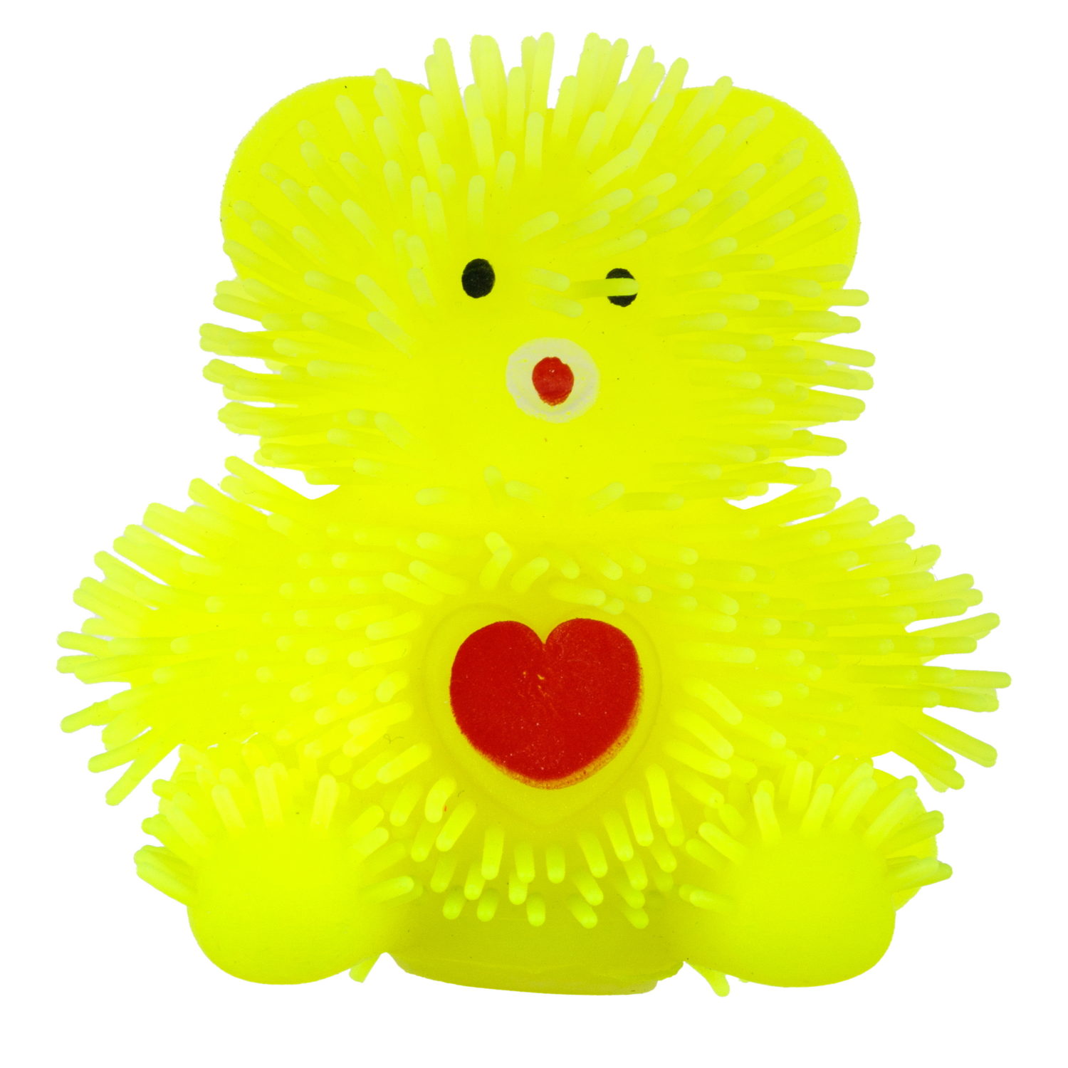 Игрушка-антистресс для рук 1toy Йо-Ёжики, жёлтый "Медвежонок" 8 см, со светом