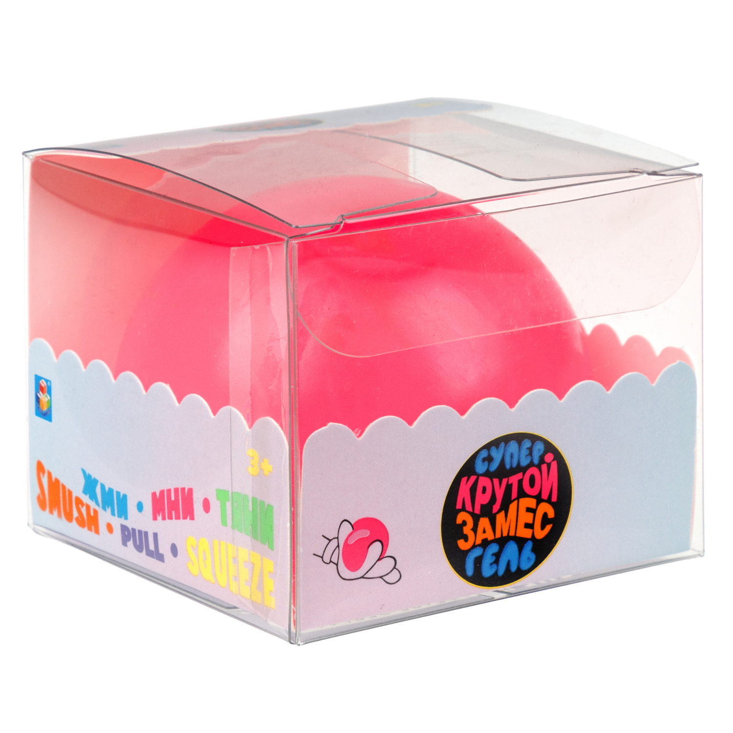 1toy Крутой замес Супергель шар матовый, 6 цветов в ассортименте, 6 см