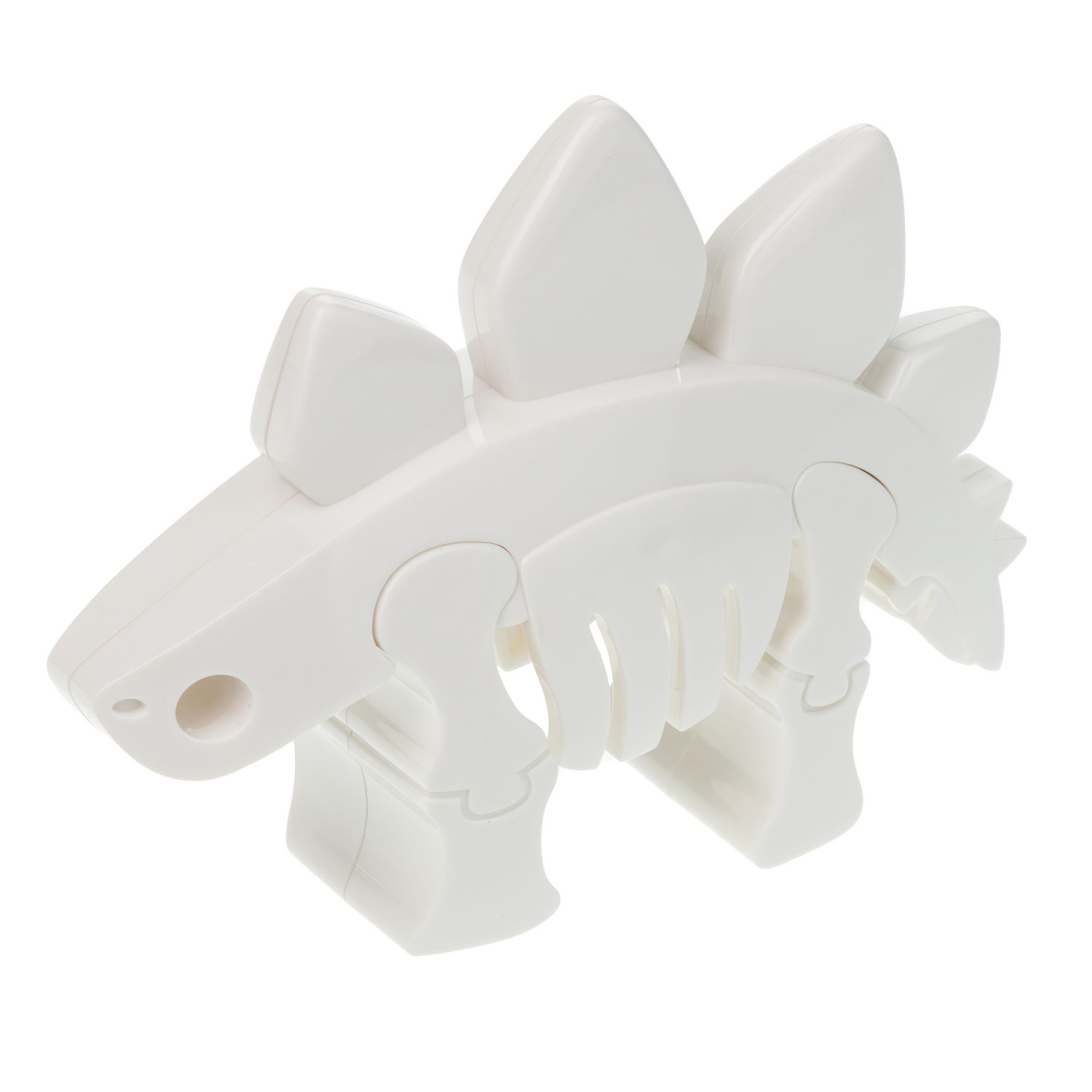 Игрушка динозавр 1TOY 3Dino Magnetic Стегозавр, сборный, с магнитом, для развития моторики и сил рук, цвет в ассортименте 