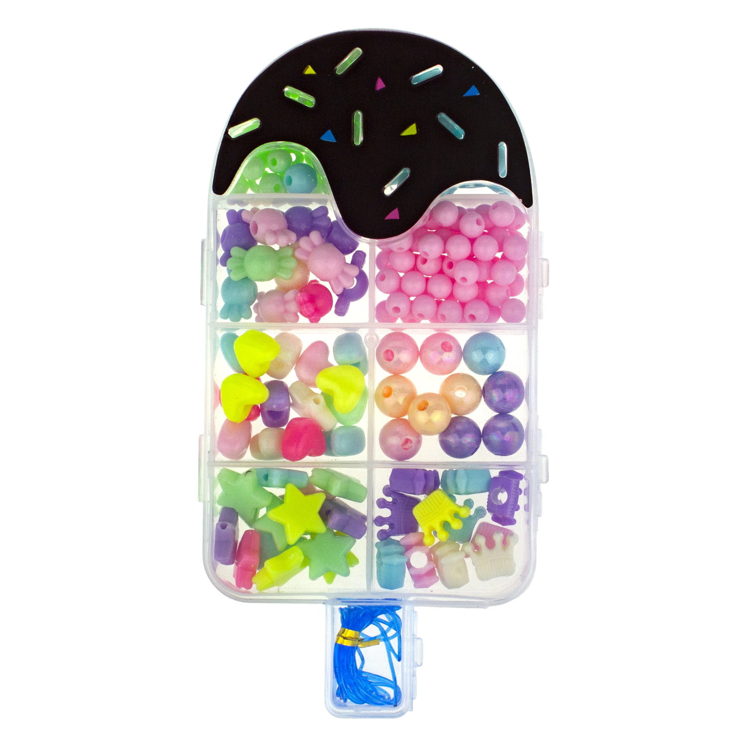 1TOY набор бусин "Bijou DIY" Мороженое, 170 бусин