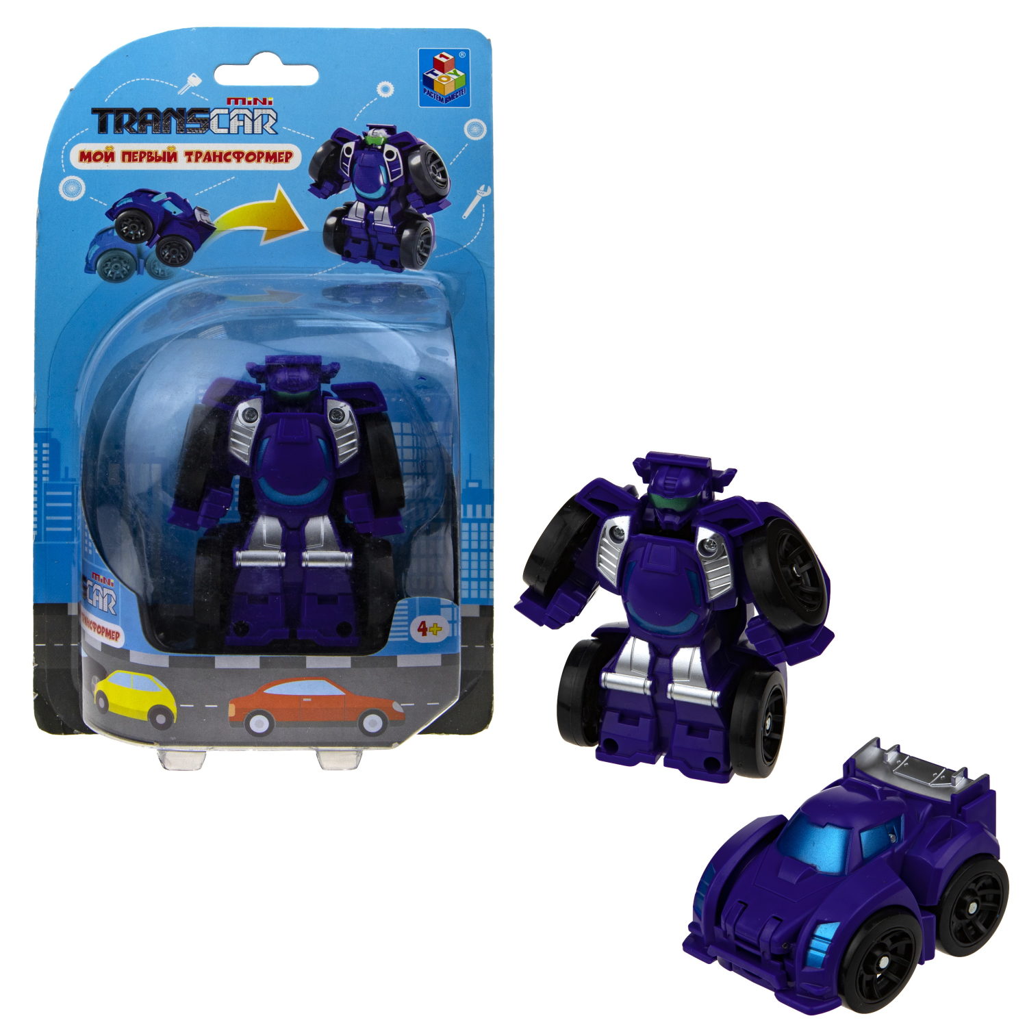 Трансформер 1TOY "Мой первый трансформер" Суперкар