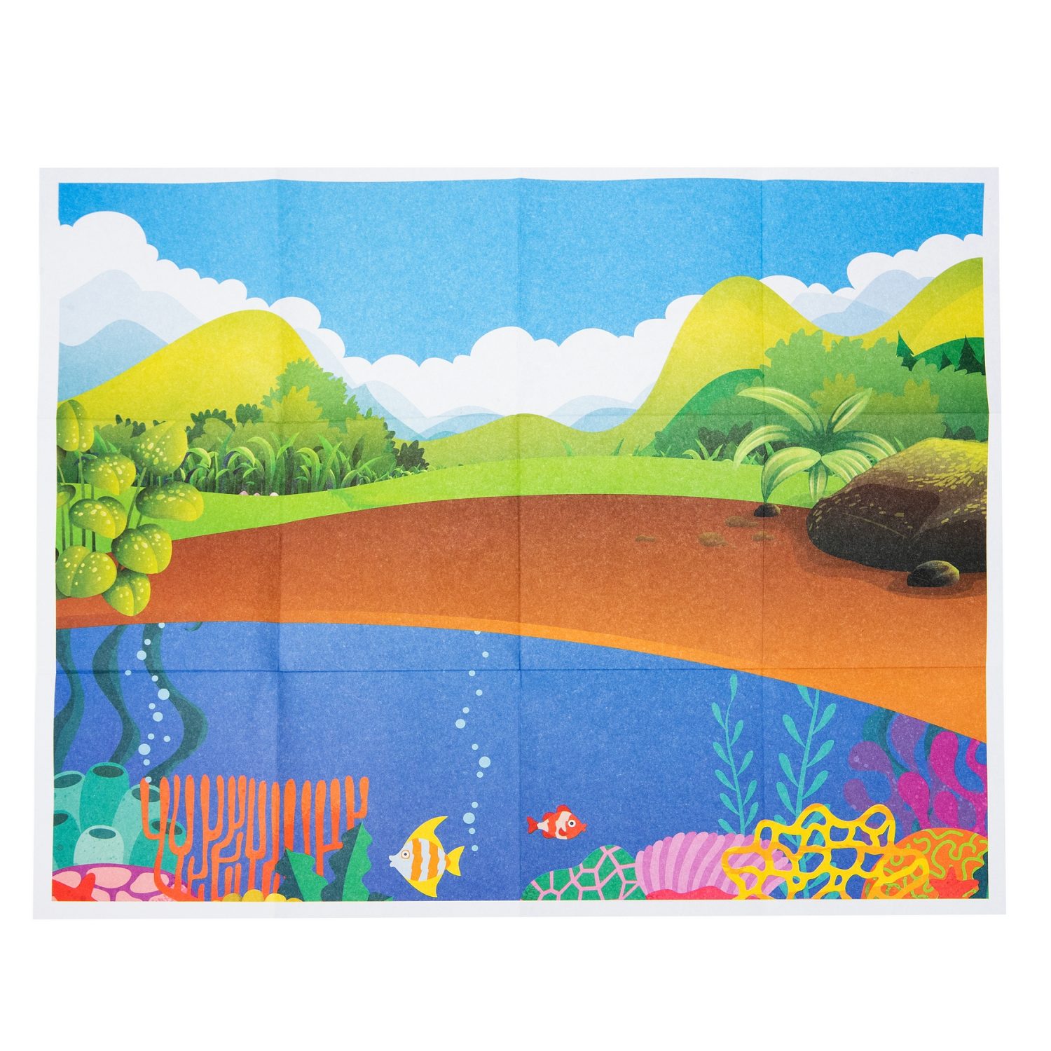 Игровой набор 1TOY "В мире животных", фигурки динозавров: пальмы, тираннозавр рекс, птерозавр, трицератопс, 11 шт., 10-21 см