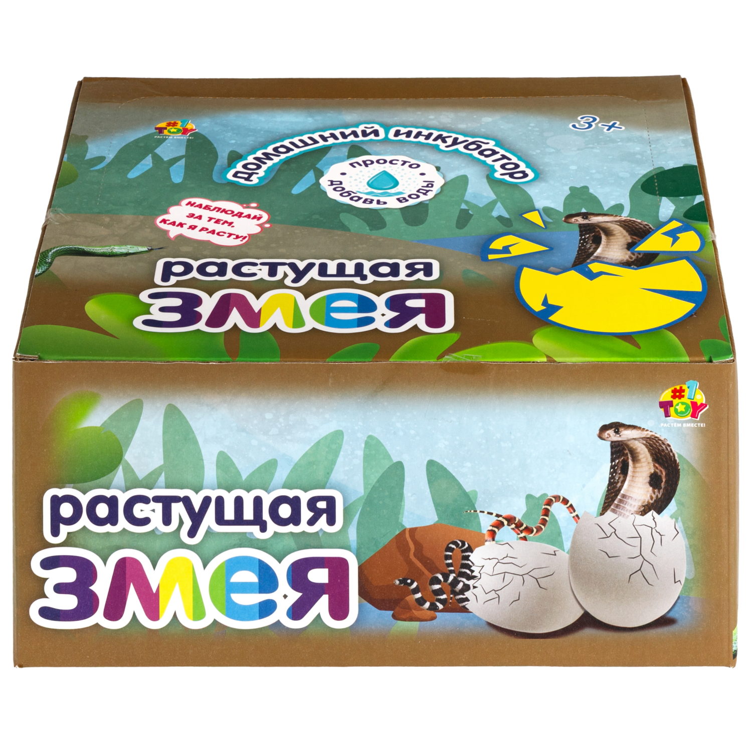 Набор для выращивания 1TOY Домашний инкубатор, растущая игрушка Змея