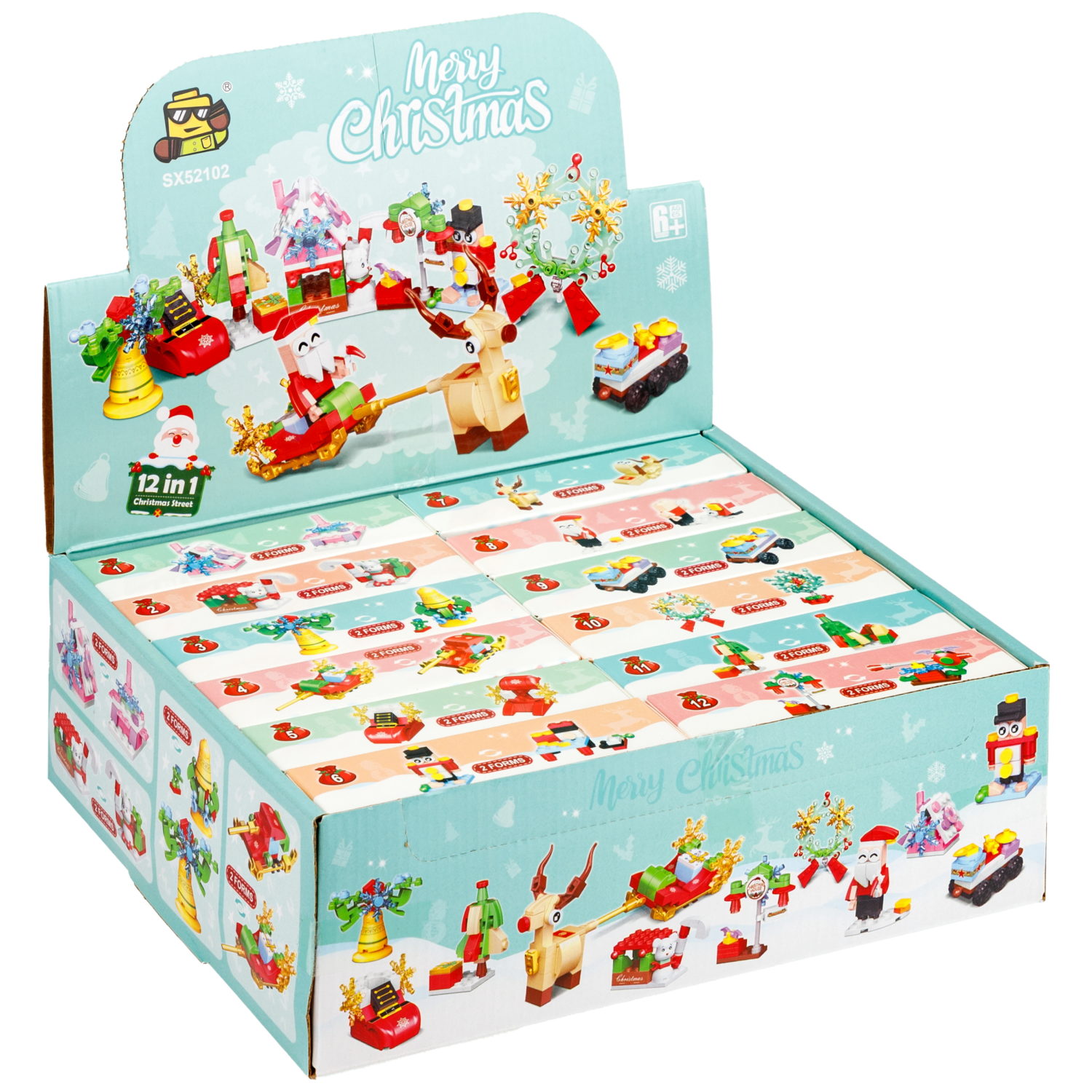 Конструктор 1TOY Blockformers С Новым годом! 12 видов, от 23 до 29 деталей