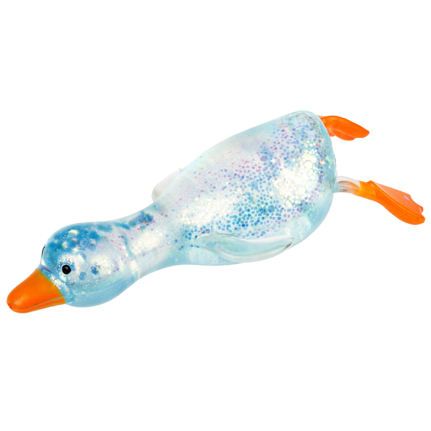 Антистресс-игрушка 1TOY Крутой замес Супергель гусь прозрачный, 9х8х5 см