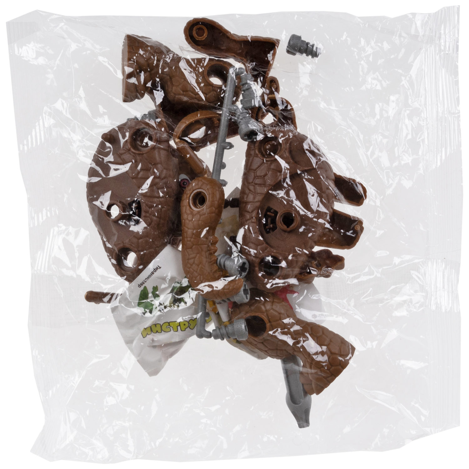 Конструктор 1TOY Динопарк "Клетка с динозавром", с отверткой, винтовой