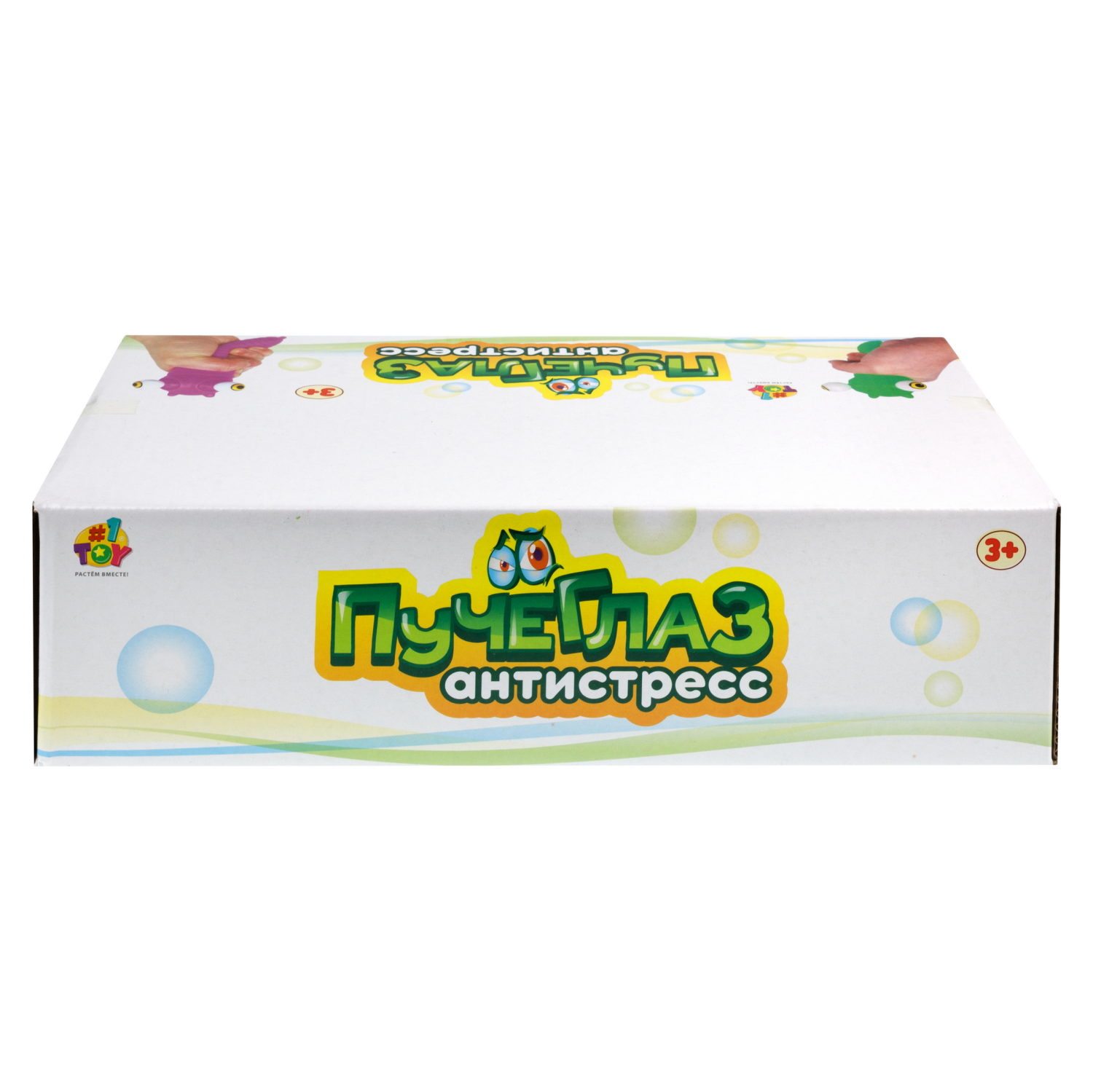 1toy Пучеглаз-антистресс "Слизень" 4,6х4х15 см, 4 вида в ассортименте