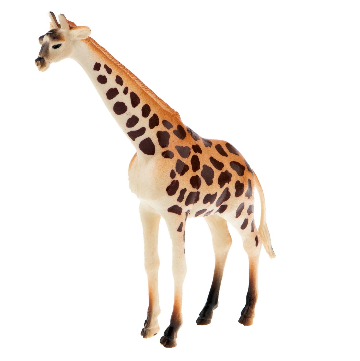 Игровой набор 1TOY "В мире животных", фигурки диких животных Африки: слон, тигр, лев, носорог, зебра, жираф, 6 шт., 15 см