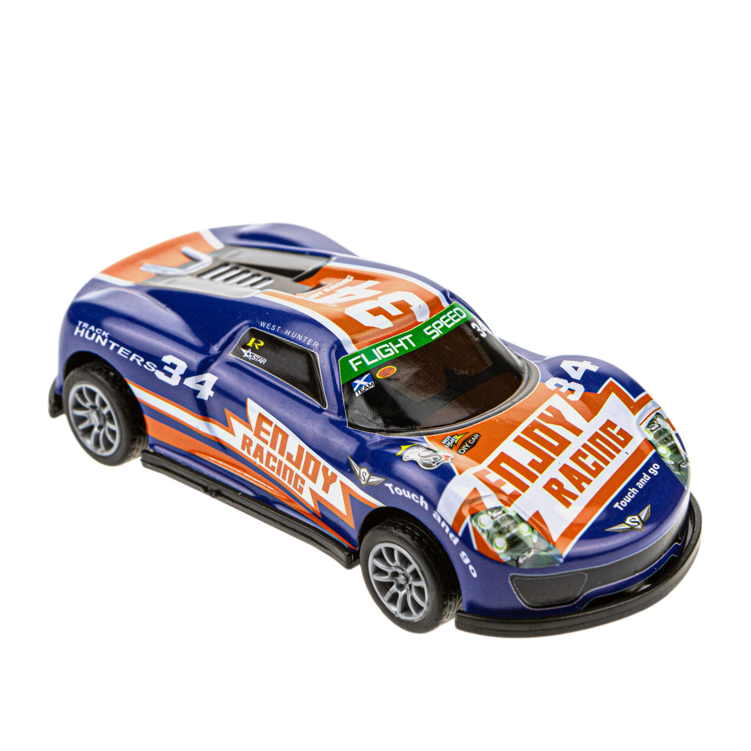 Набор металлических машинок 1TOY Драйв, инерционные, гоночные, маленькие, 7 см, 5 шт.