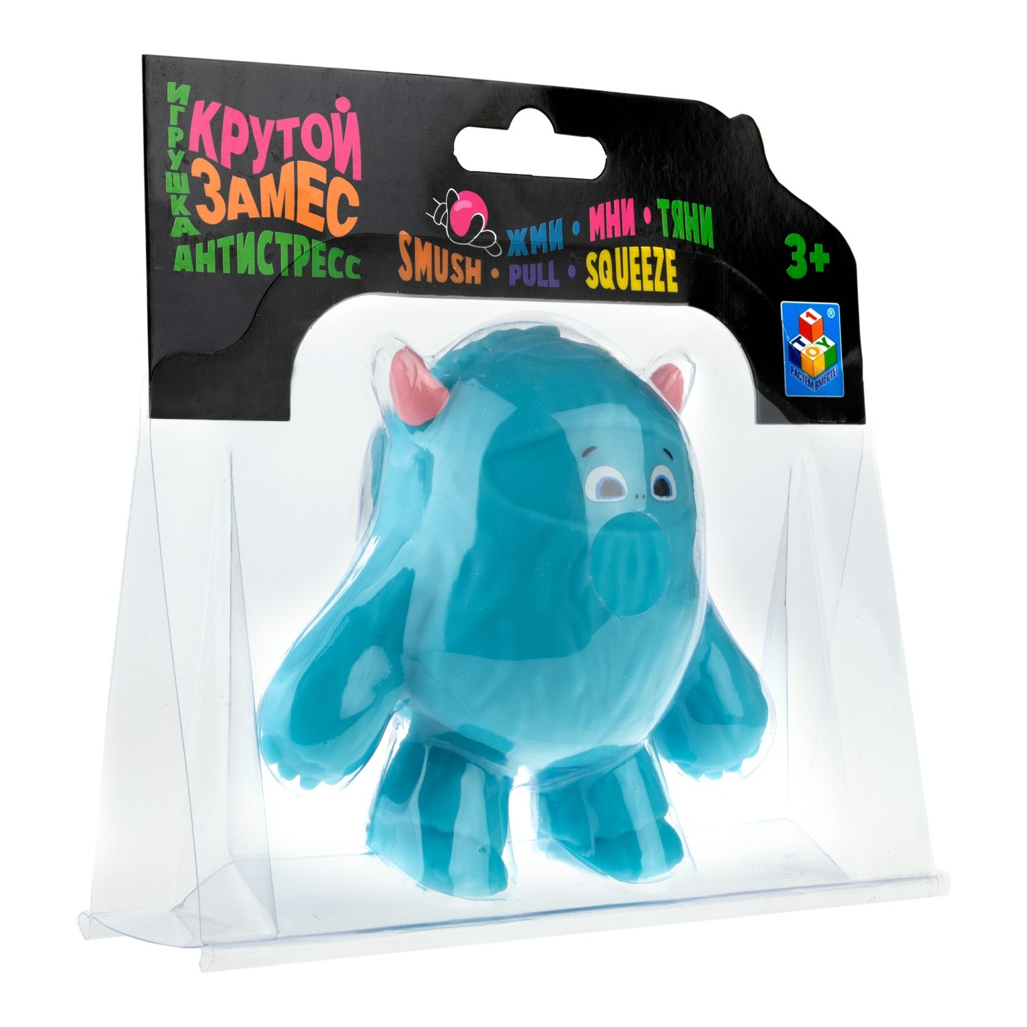 Антистресс-игрушка для рук 1TOY Крутой замес Йети тянущийся снежный человек, жмякалка, мялка, 4 цвета в ассортименте, 12 см