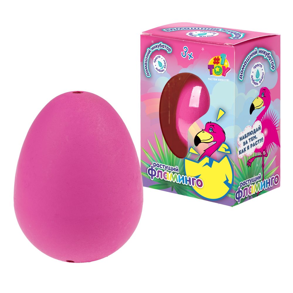 Набор для выращивания 1TOY Домашний инкубатор, растущая игрушка Фламинго